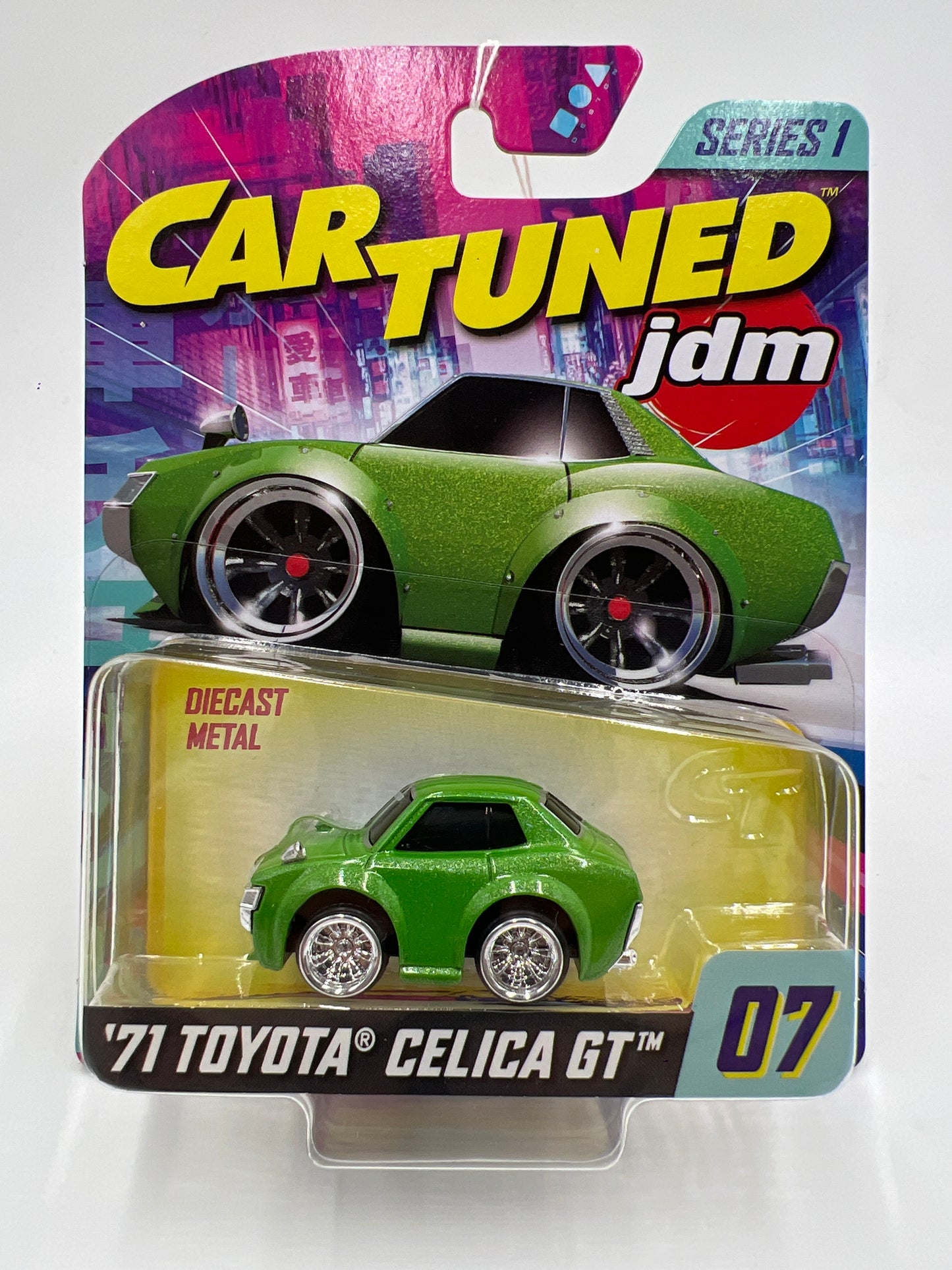 2025 MGA Car Tuned JDM Series 1 #7 71 Toyota Celica GT Green 180G