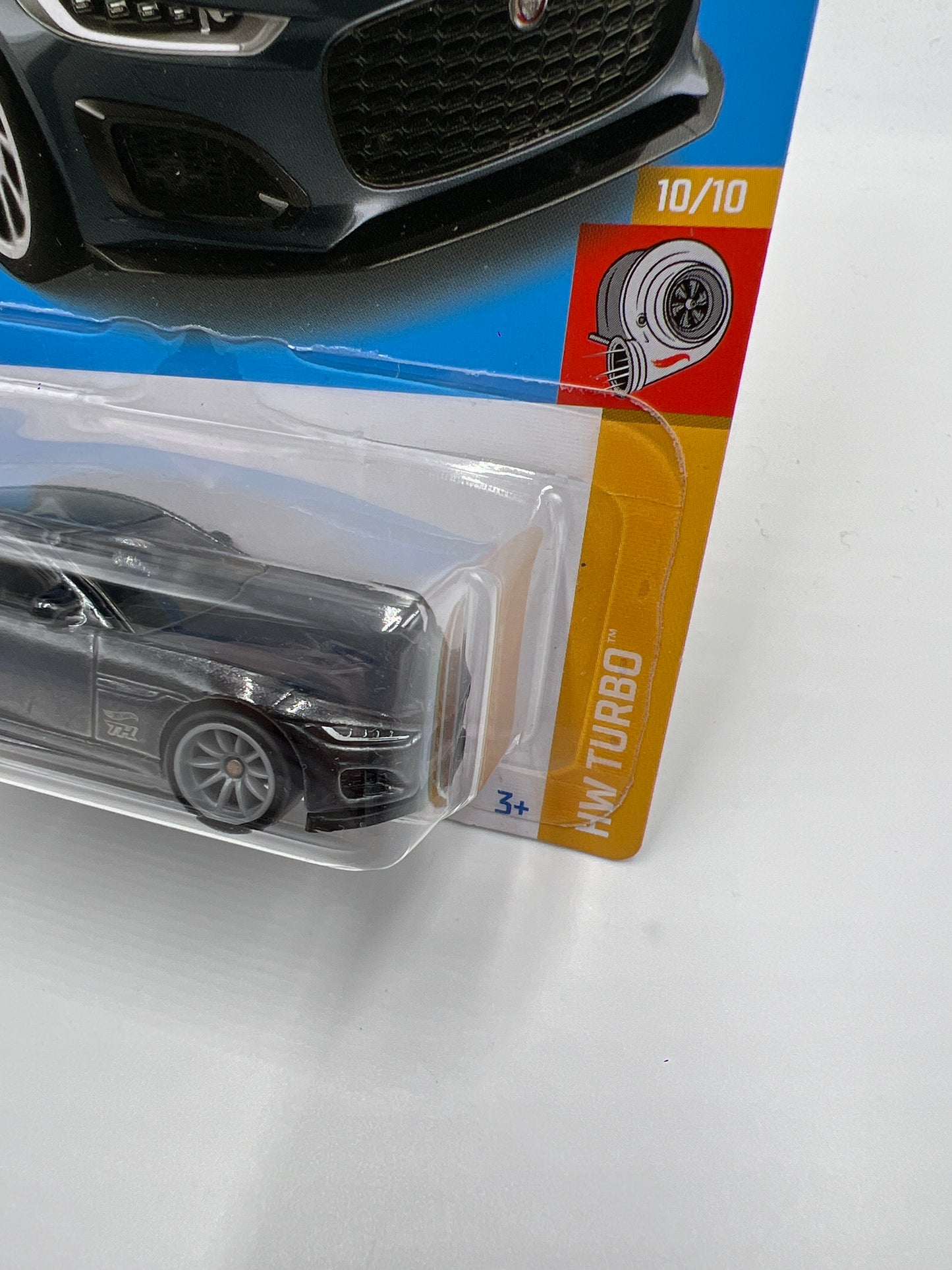 2022 Hot Wheels Super Treasure Hunt #158 2020 Jaguar F-Type Gray W/Protector