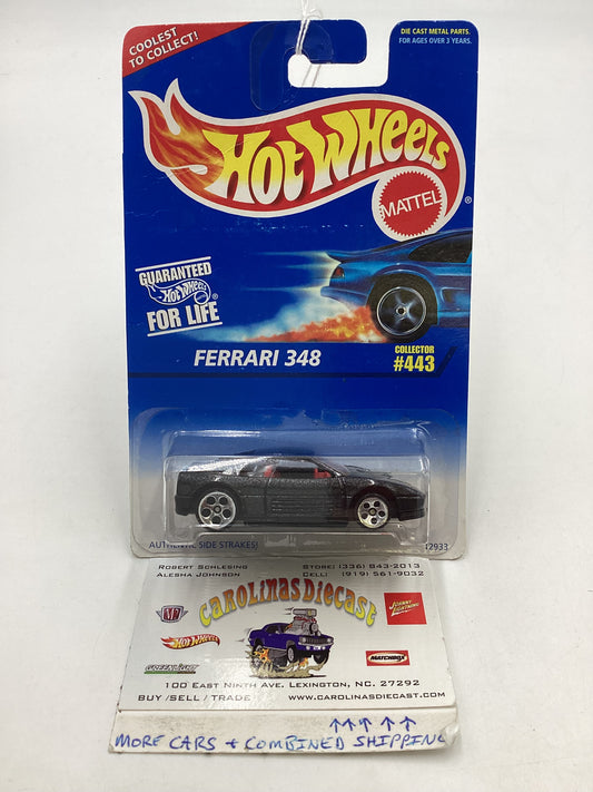 2007 Hot wheels #443 Black Ferrari 348