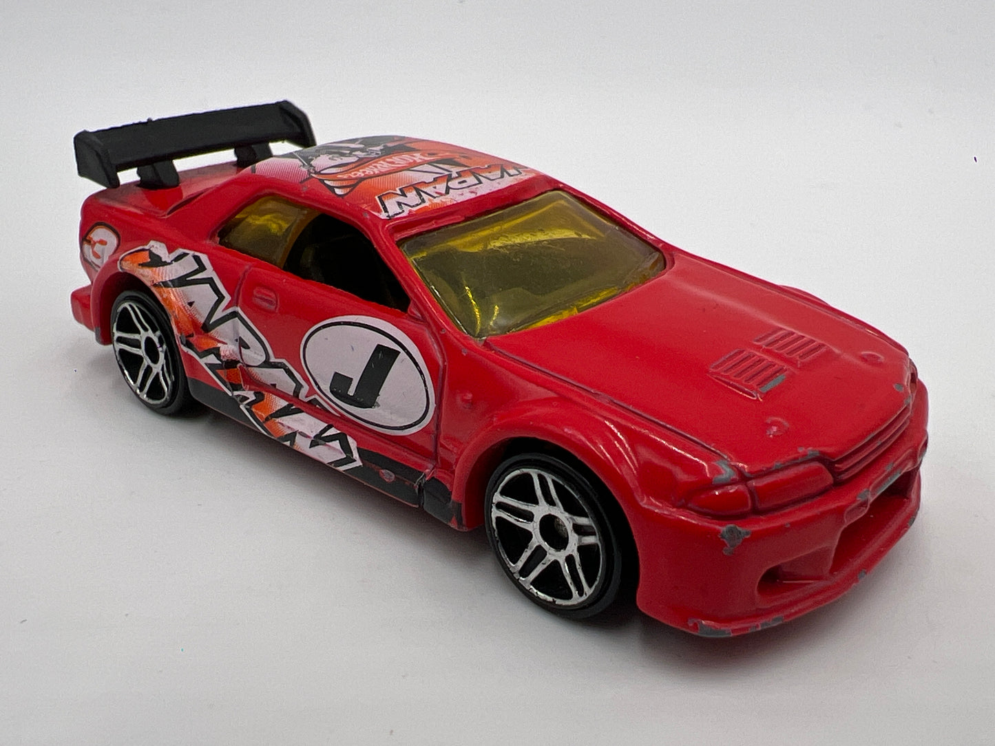 Hot Wheels 1/64 Flag Flyers 5 Pack Exclusive Nissan Skyline Red Loose Some Paint Chips
