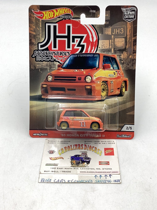 Hot Wheels Japanese Historics 3 85 Honda City Turbo II 2/5 257D cracked blister