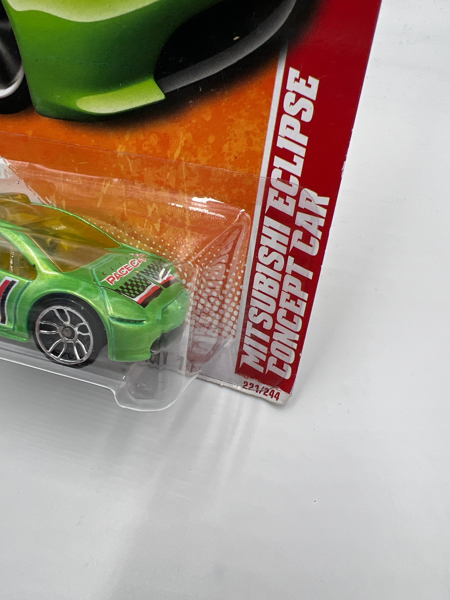 2011 Hot Wheels Thrill Racers Raceway #221 Mitsubishi Eclipse Concept Car Green