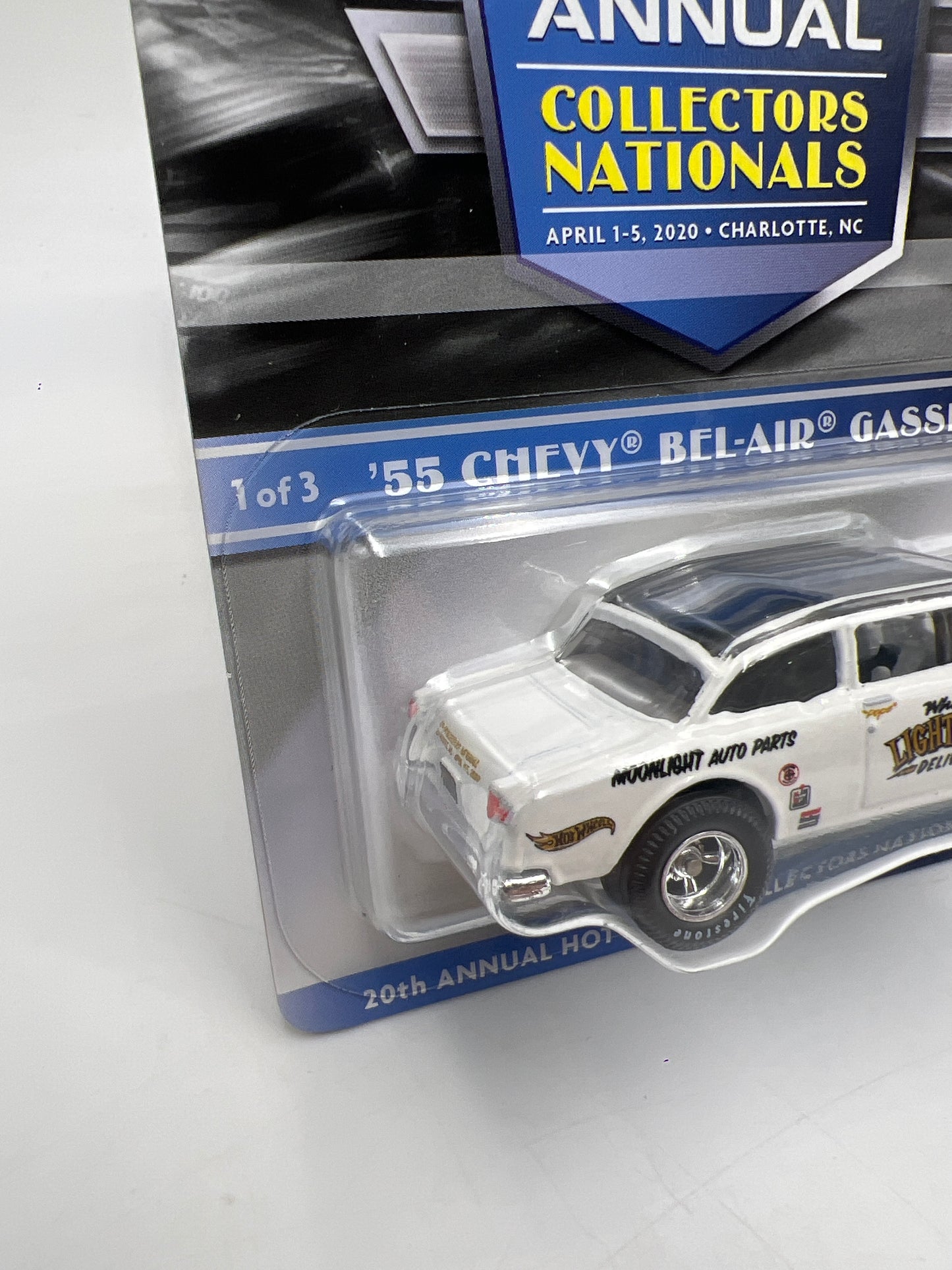 2020 Hot Wheels 20th Annual Collectors Nationals #523/9000 55 Chevy Bel Air Gasser W/Protector