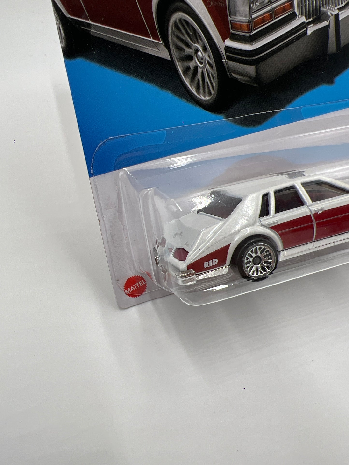 2023 Hot Wheels Target Exclusive Red Edition #75 82 Cadillac Seville White/Red