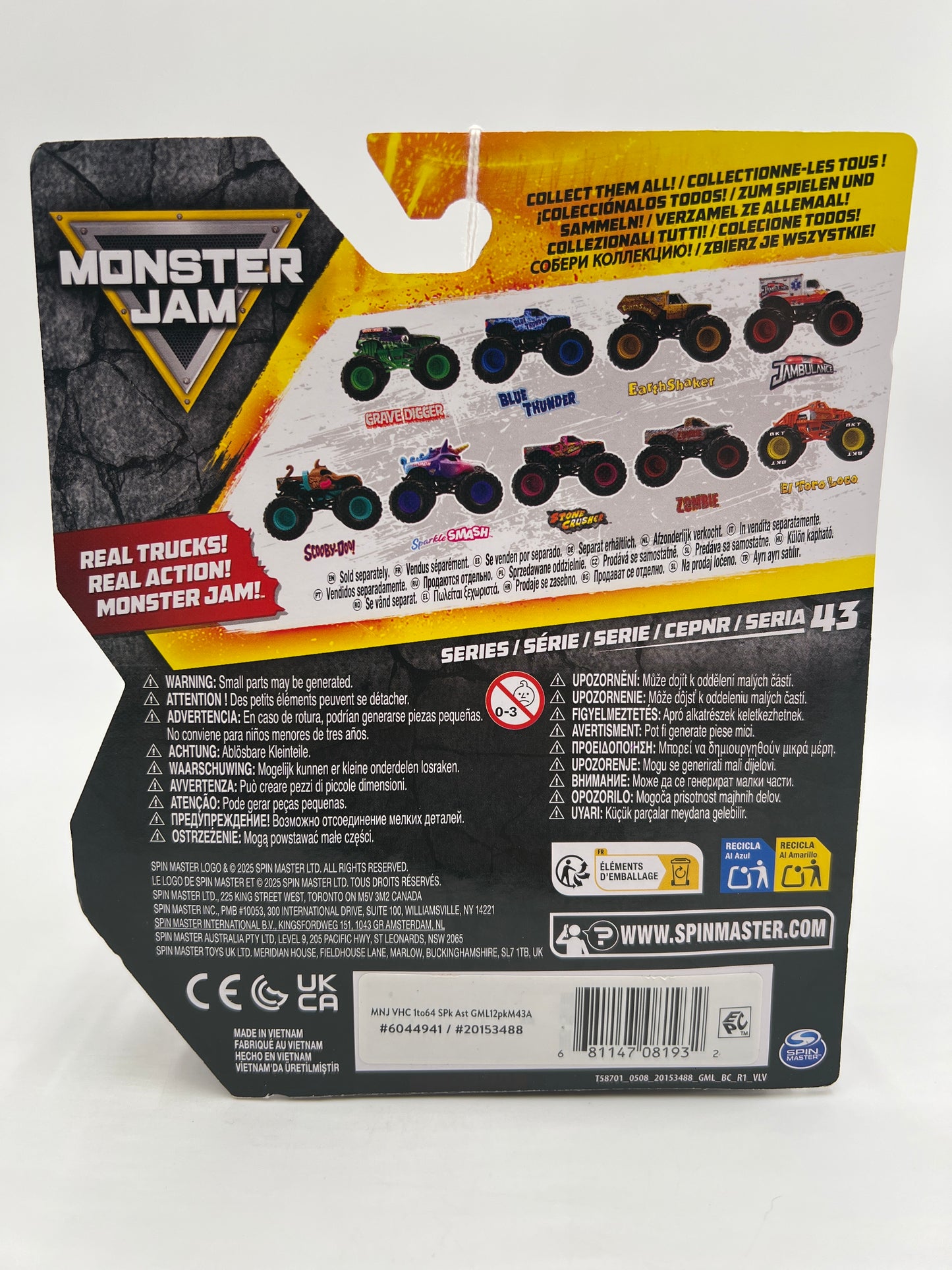 2025 Monster Jam Series 43 Danger Divas Stone Crusher 130F