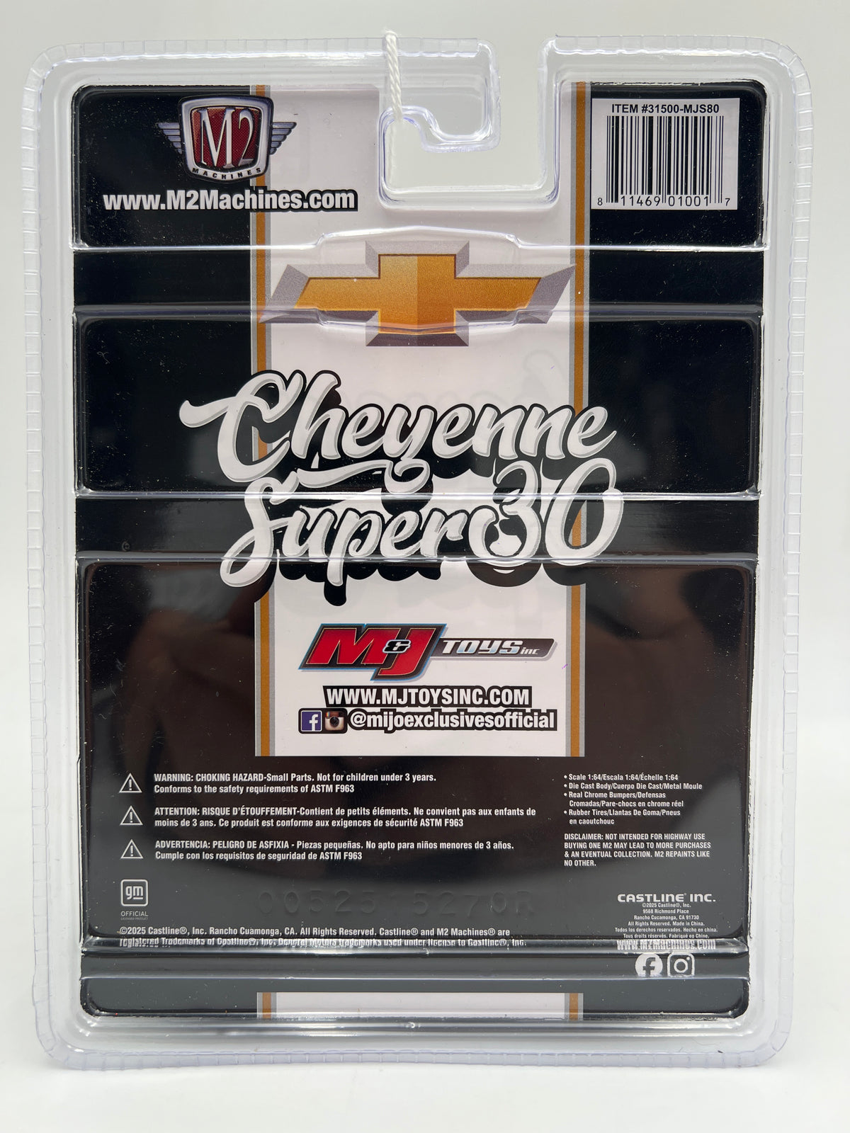 M2 Machines MJS80 MiJo Exclusives 1977 Chevrolet Cheyenne Super 30 Black