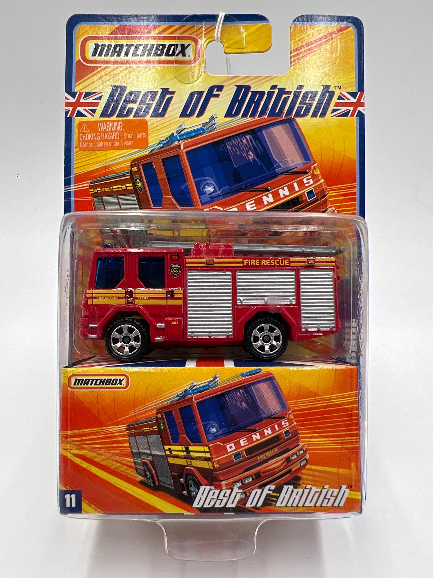Matchbox Best Of British #11 Dennis Sabre Fire Truck Red 169K