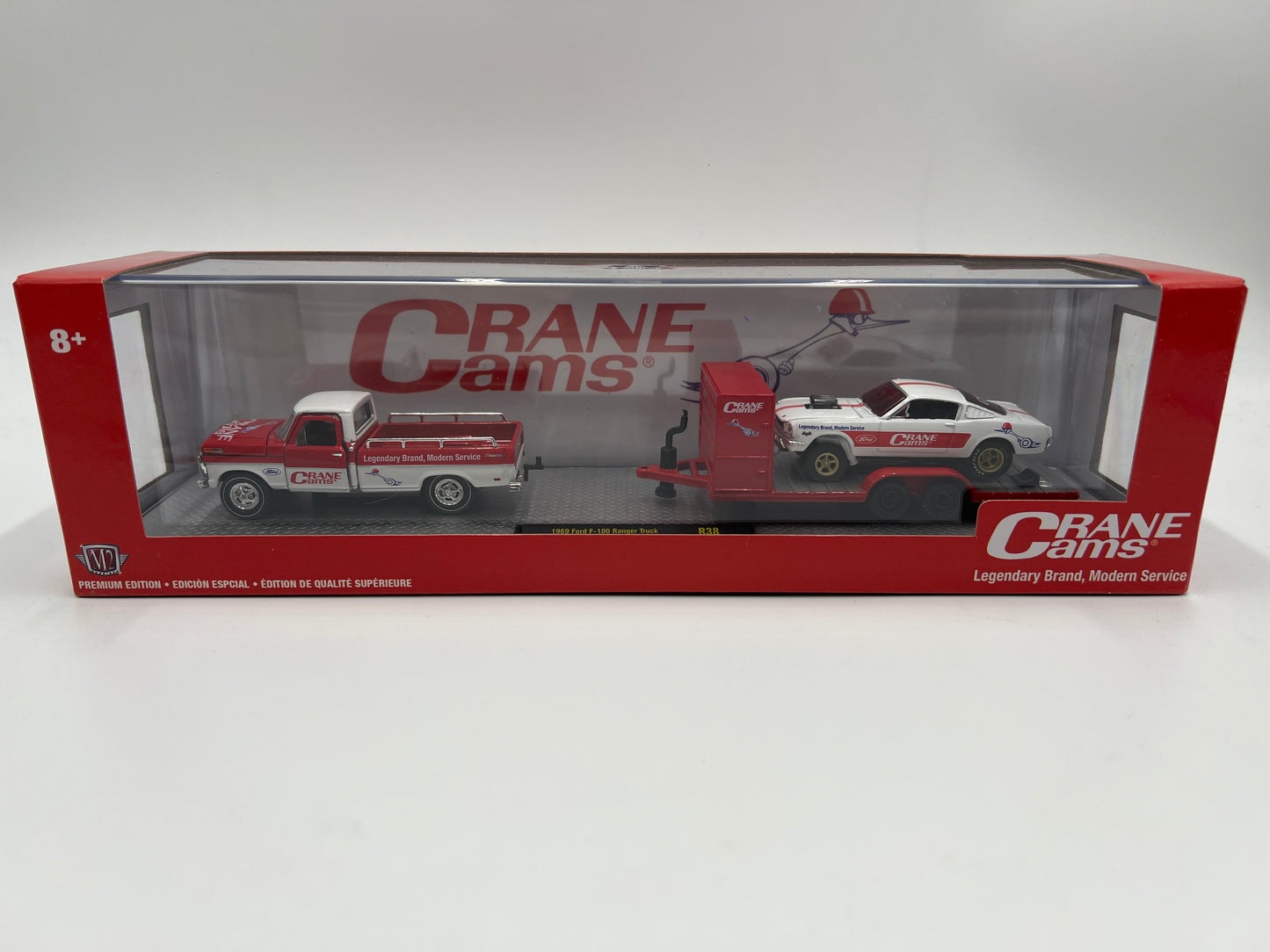 M2 Machines Auto Haulers Crane Cams 1969 Ford F-100 Ranger Truck & 1966 Ford Mustang Gasser R38