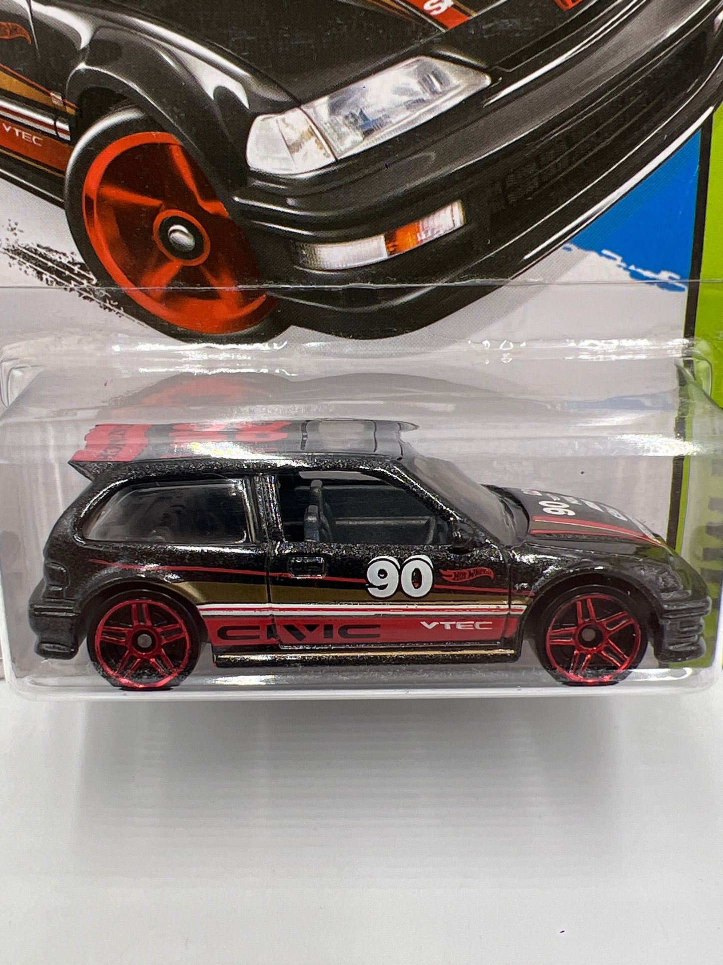 2015 Hot Wheels Workshop #197 90 Honda Civic EF Black