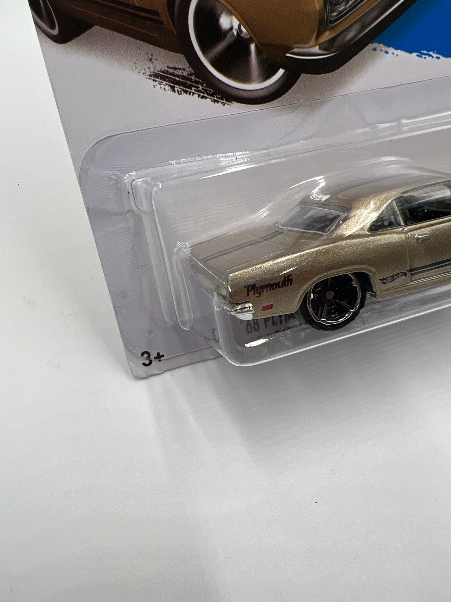 2014 Hot Wheels Workshop #239 68 Plymouth Barracuda Formula S Gold 51D