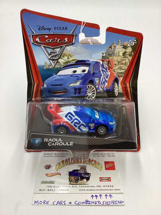 Disney Pixar Cars 2 #9 Raoul Caroule GRC 140E