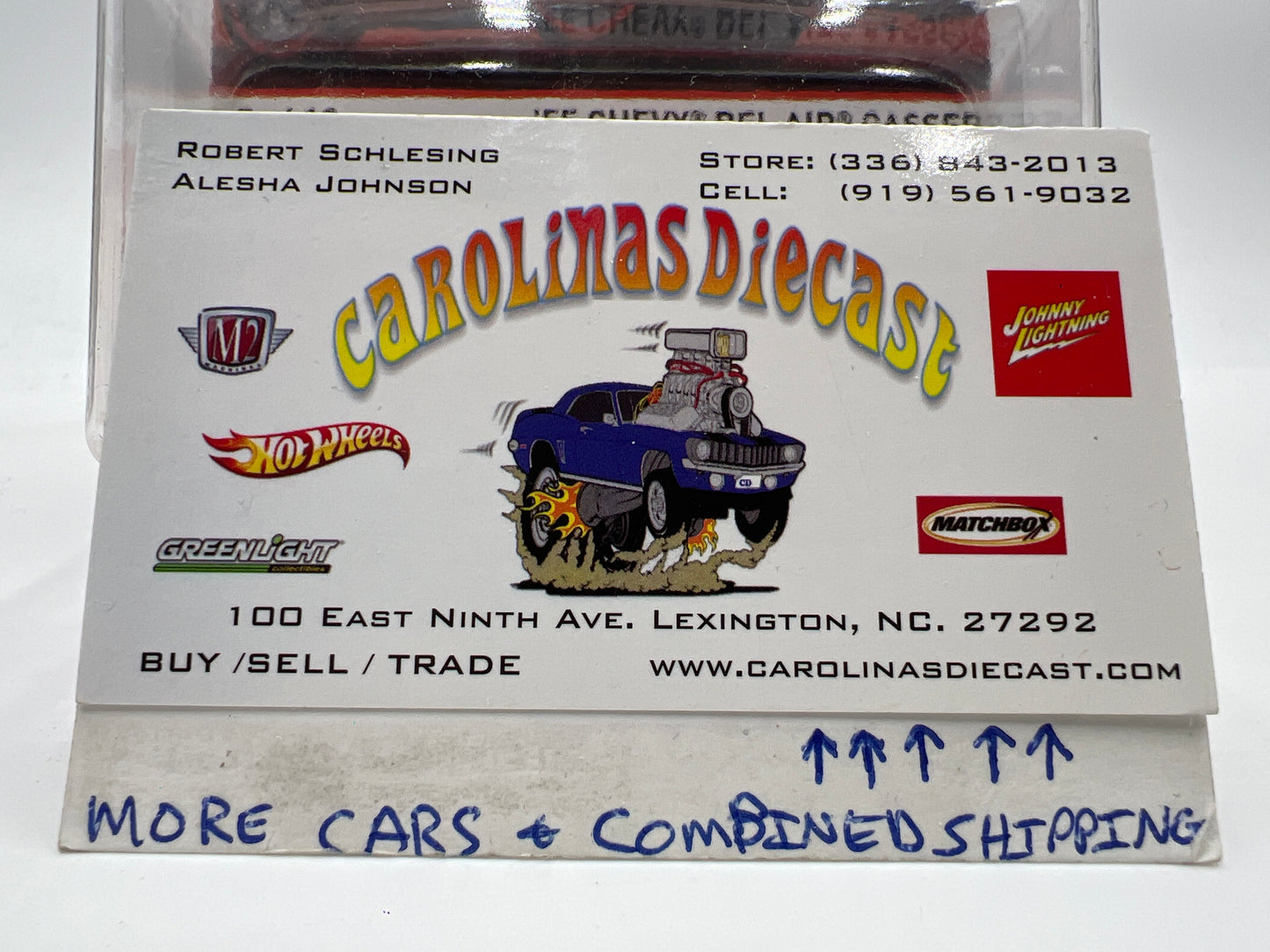 Hot Wheels Heritage Redline #5 55 Chevy Bel Air Gasser Green W/Protector