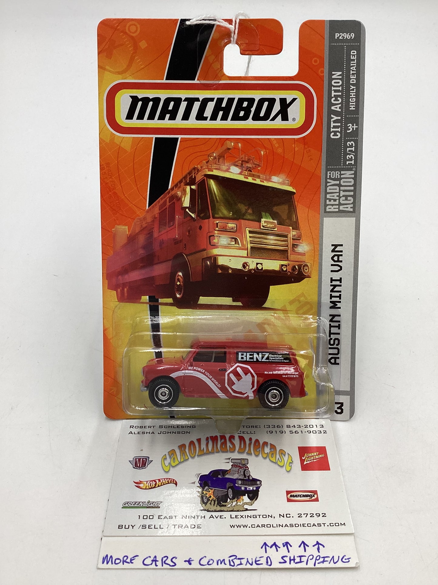 Matchbox #53 City Action Austin Mini Van Red 206D