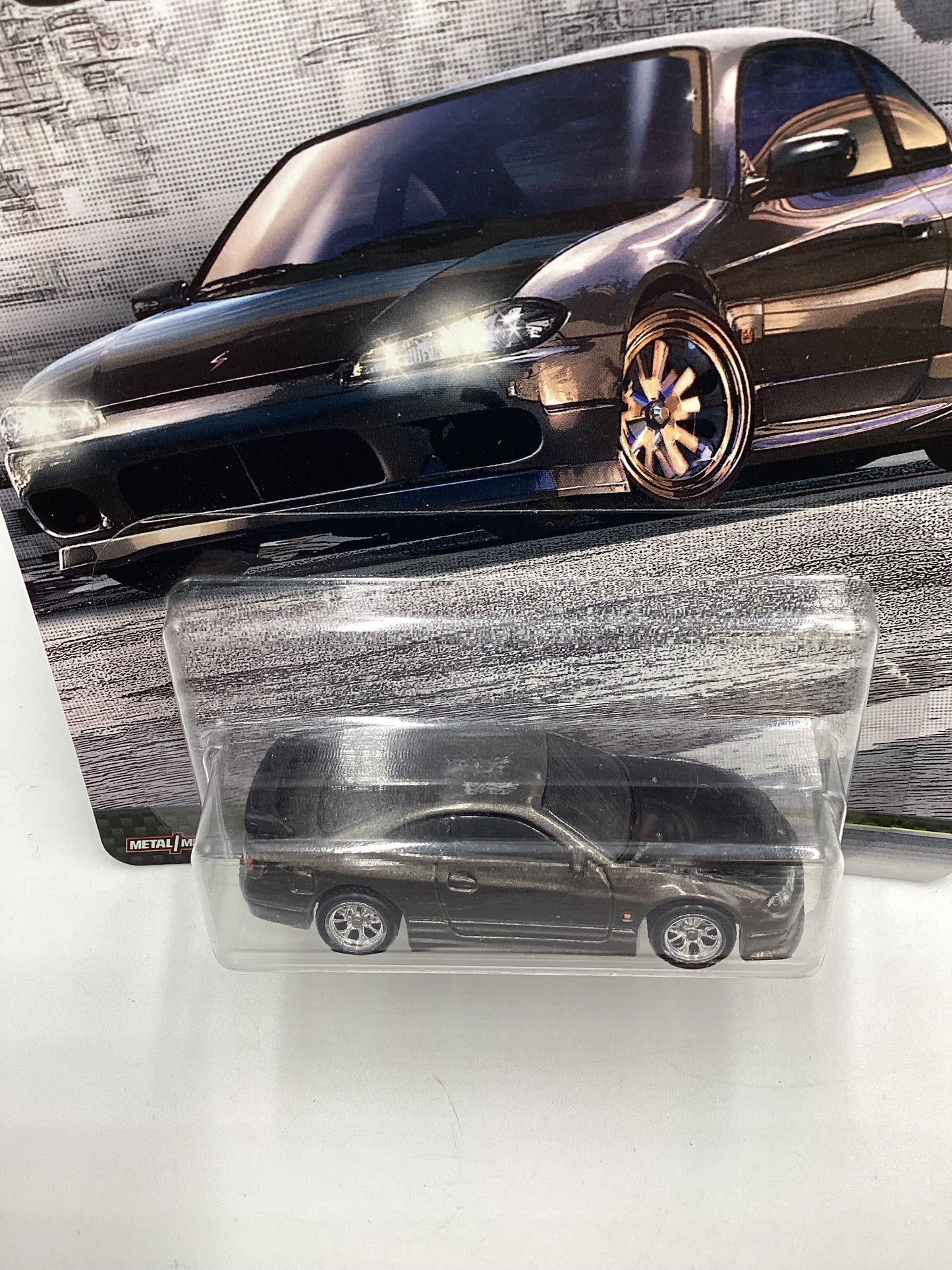 Hot Wheels Premium Fast & Furious Fast Tuners #2 Nissan Silvia S15 Gray W/Protector