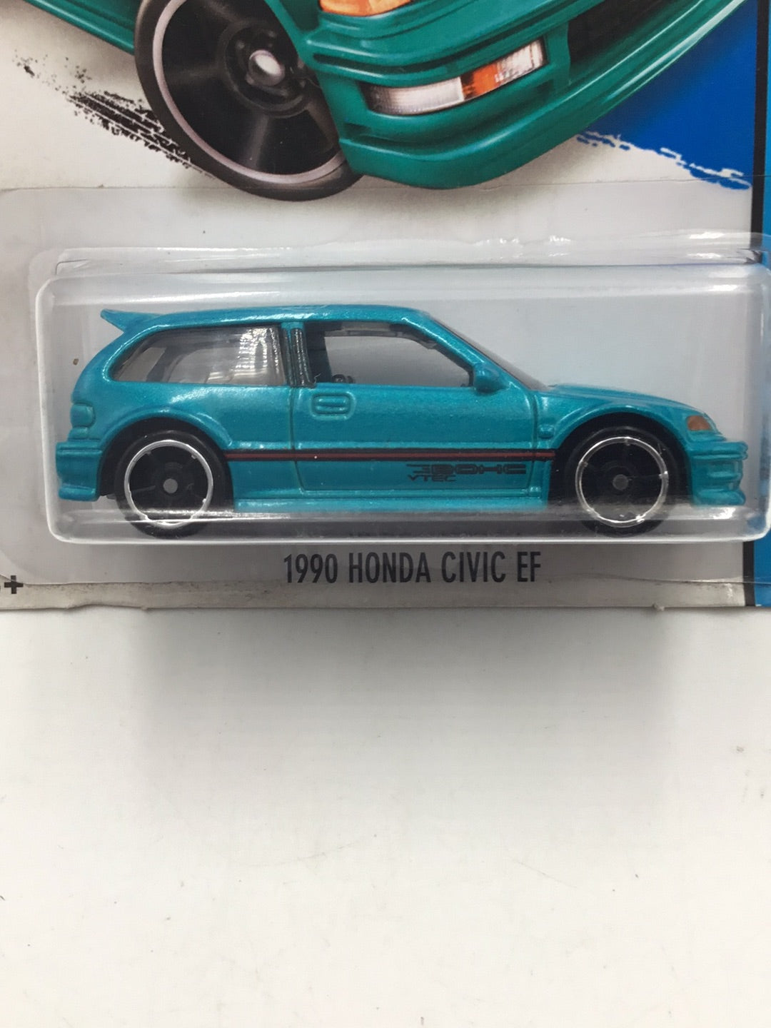 2014 Hot Wheels #30 1990 Honda Civic EF (BAD CARD)