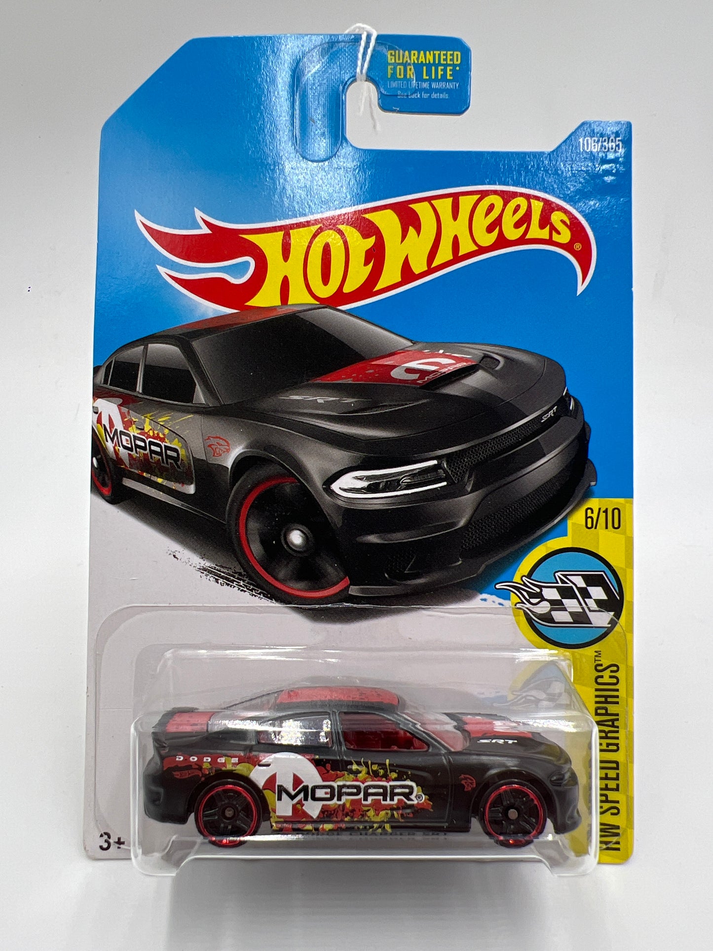 2017 Hot Wheels Speed Graphics #106 15 Dodge Charger SRT Black