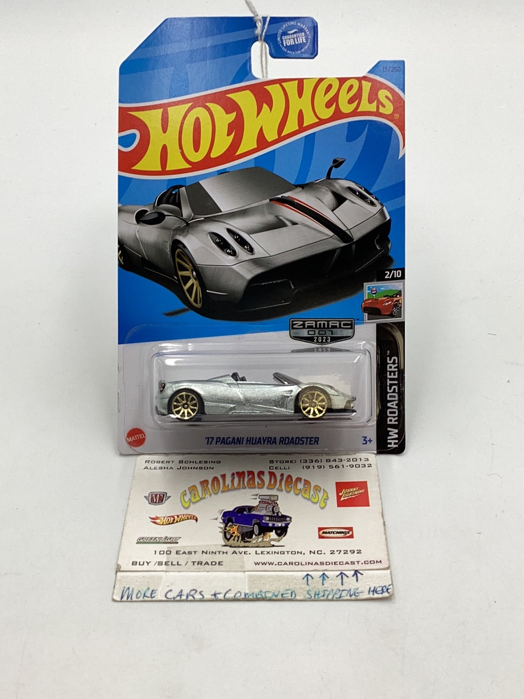 2023 hot wheels #13 17 Pagani Huayra Roadster Zamac #1 146D