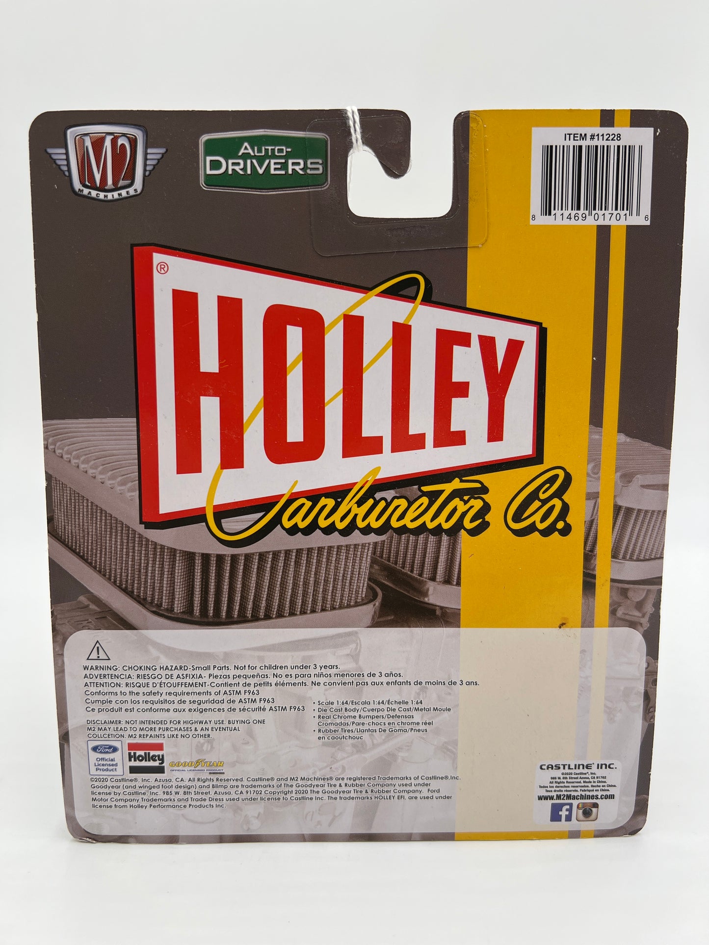 M2 Machines Auto Drivers 1949 Mercury Custom Gray Holley R72 192B