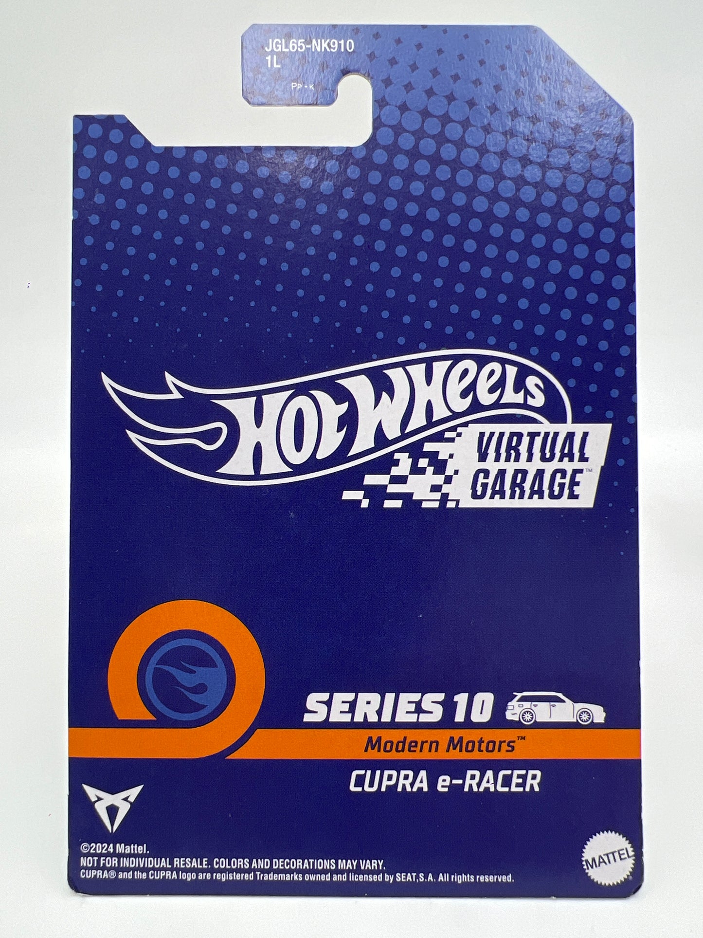 Hot Wheels NFTG Series 10 #26 Cupra e-Racer Blue W/Protector & Box