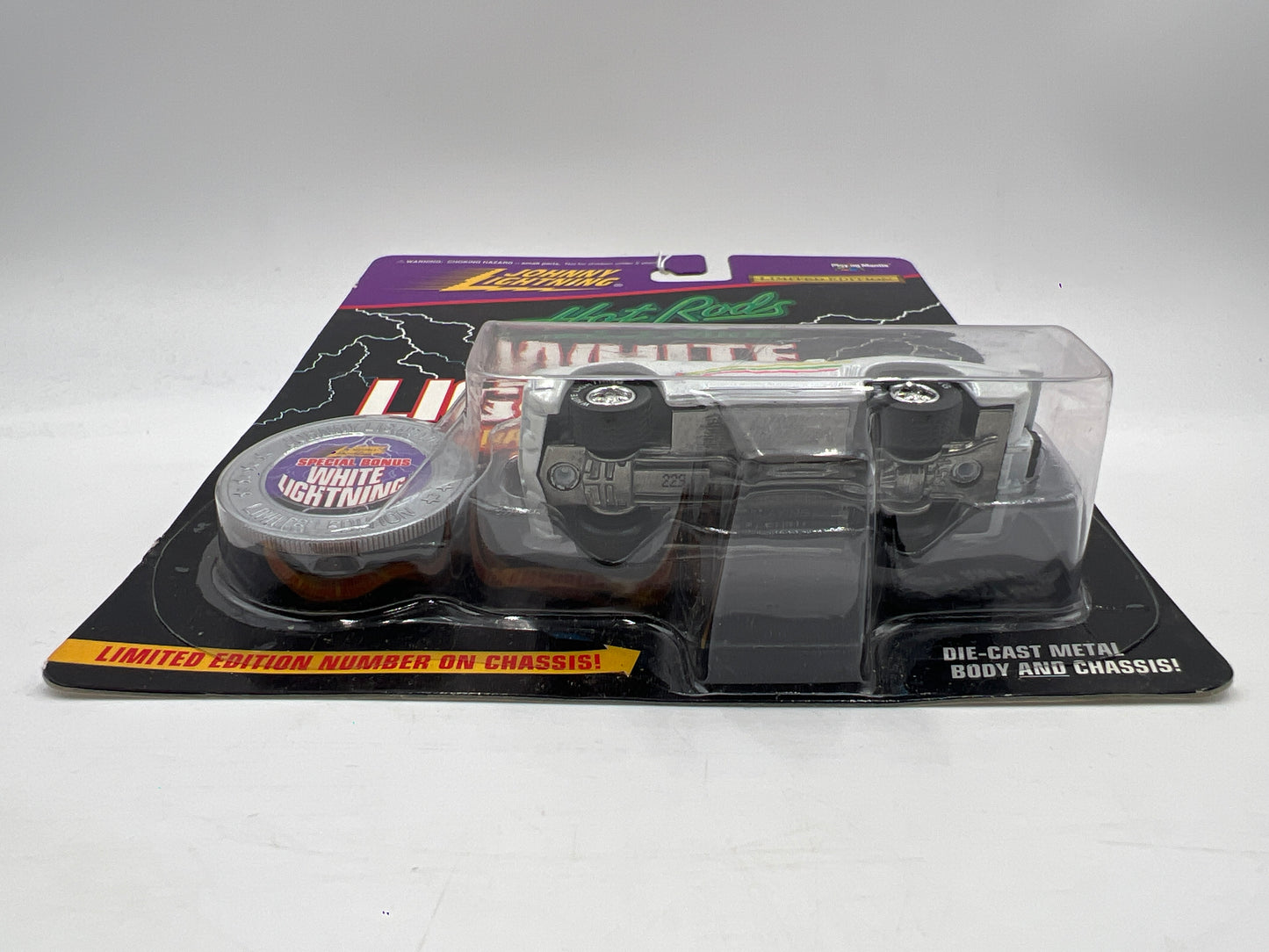 Johnny Lightning White Lightning Chase Hot Rods #229 1969 Pro Street Camaro White