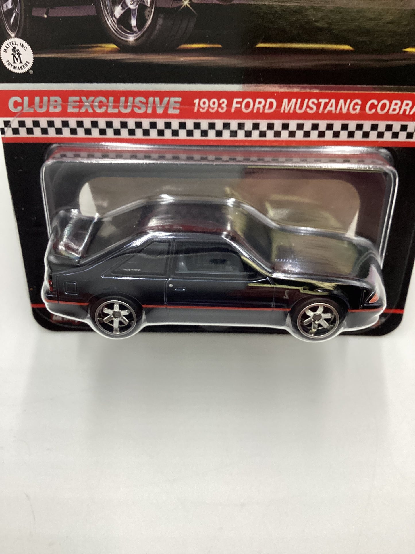 2023 Hot Wheels RLC Club Exclusive 1993 Ford Mustang Cobra R Black Exclusive W/Patch and Button