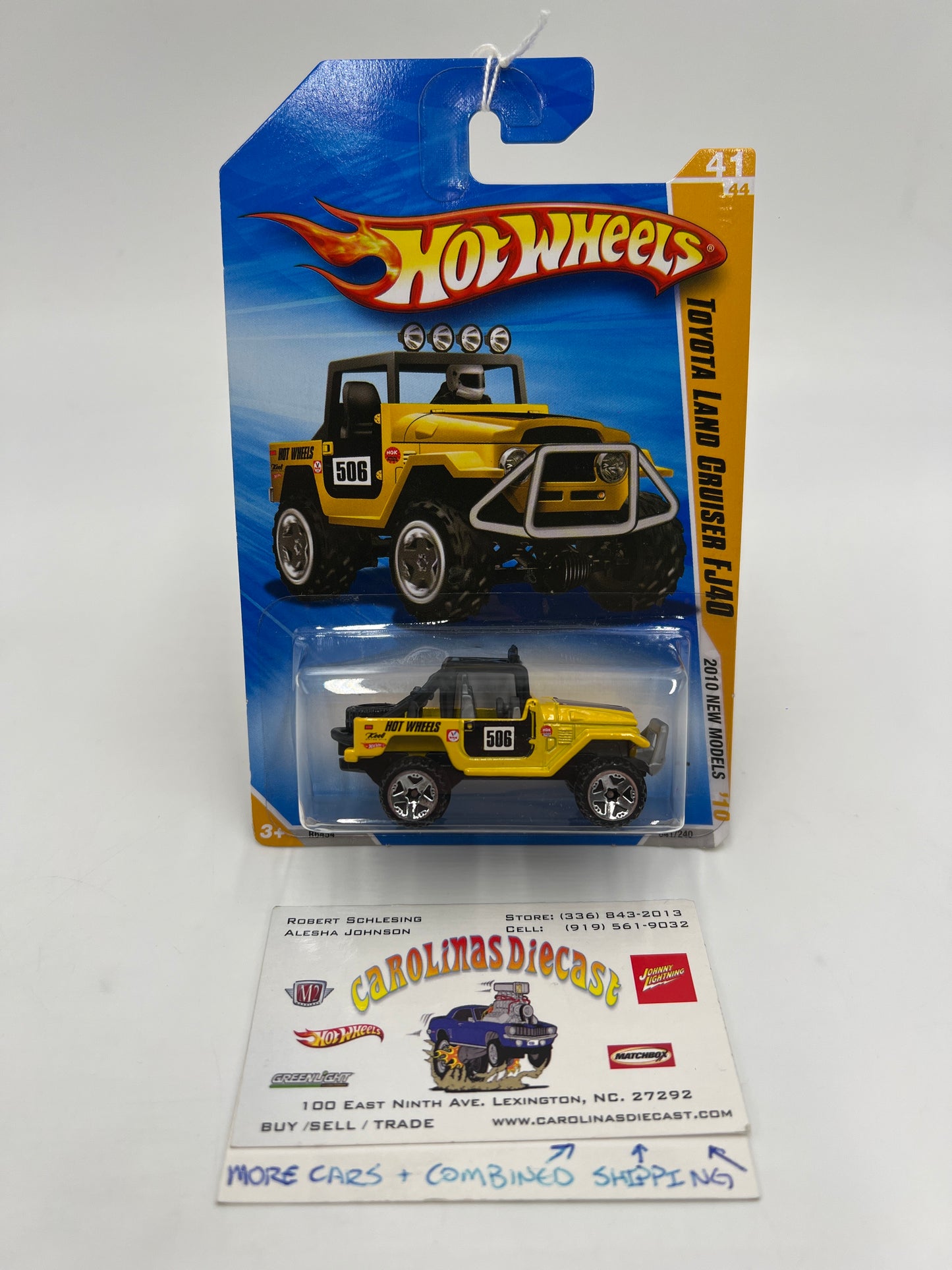 2010 Hot Wheels New Models #41 Toyota Land Cruiser FJ40 Yellow 94C