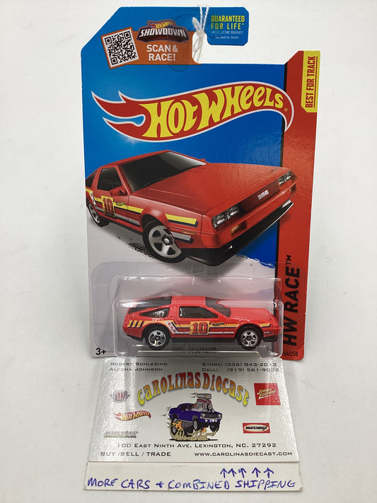 2015 Hot Wheels HW Race #184 DMC Delorean Red