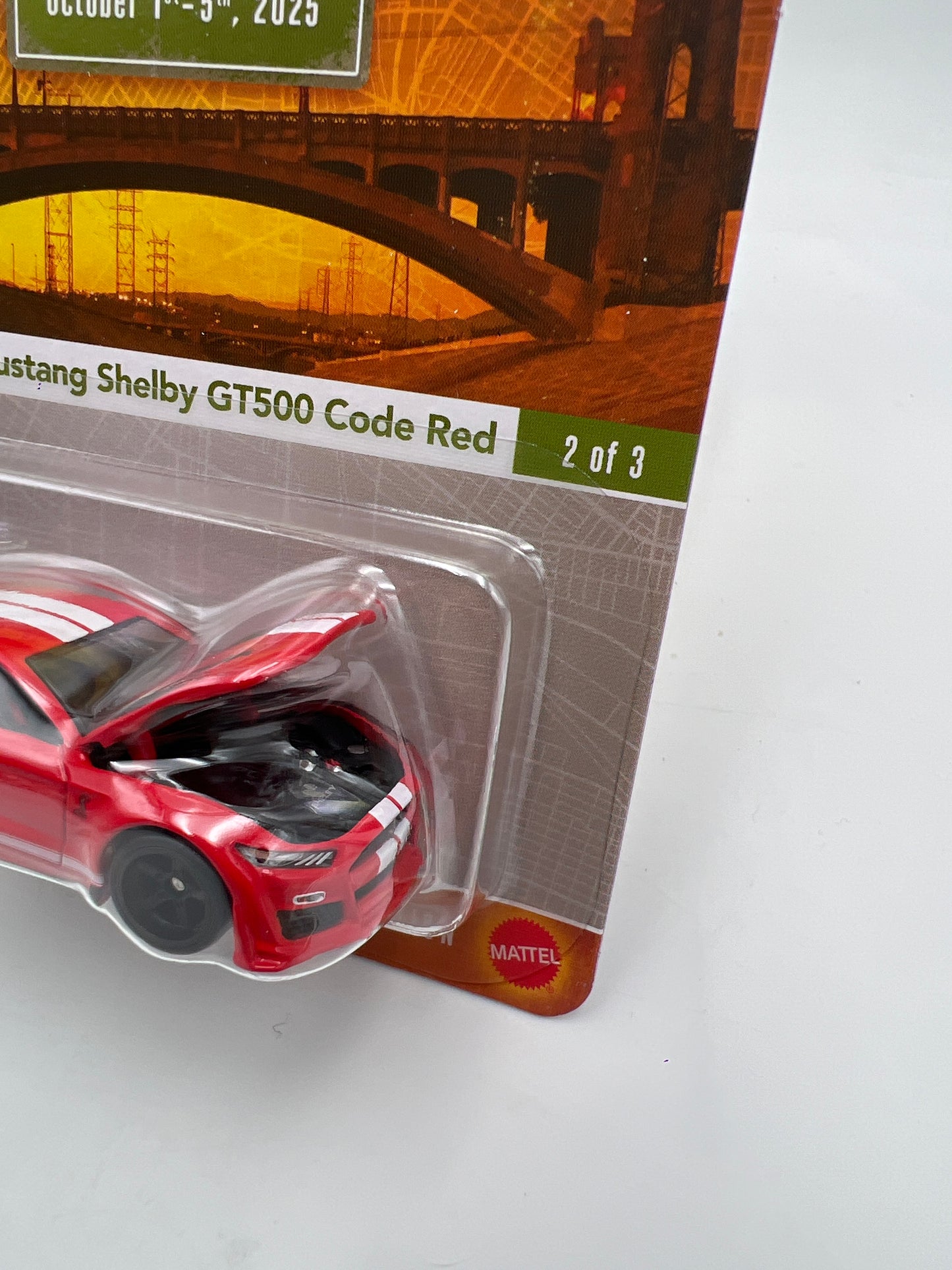 2025 Hot Wheels 39th Collectors Convention 2022 Ford Mustang Shelby GT500 Code Red W/Protector