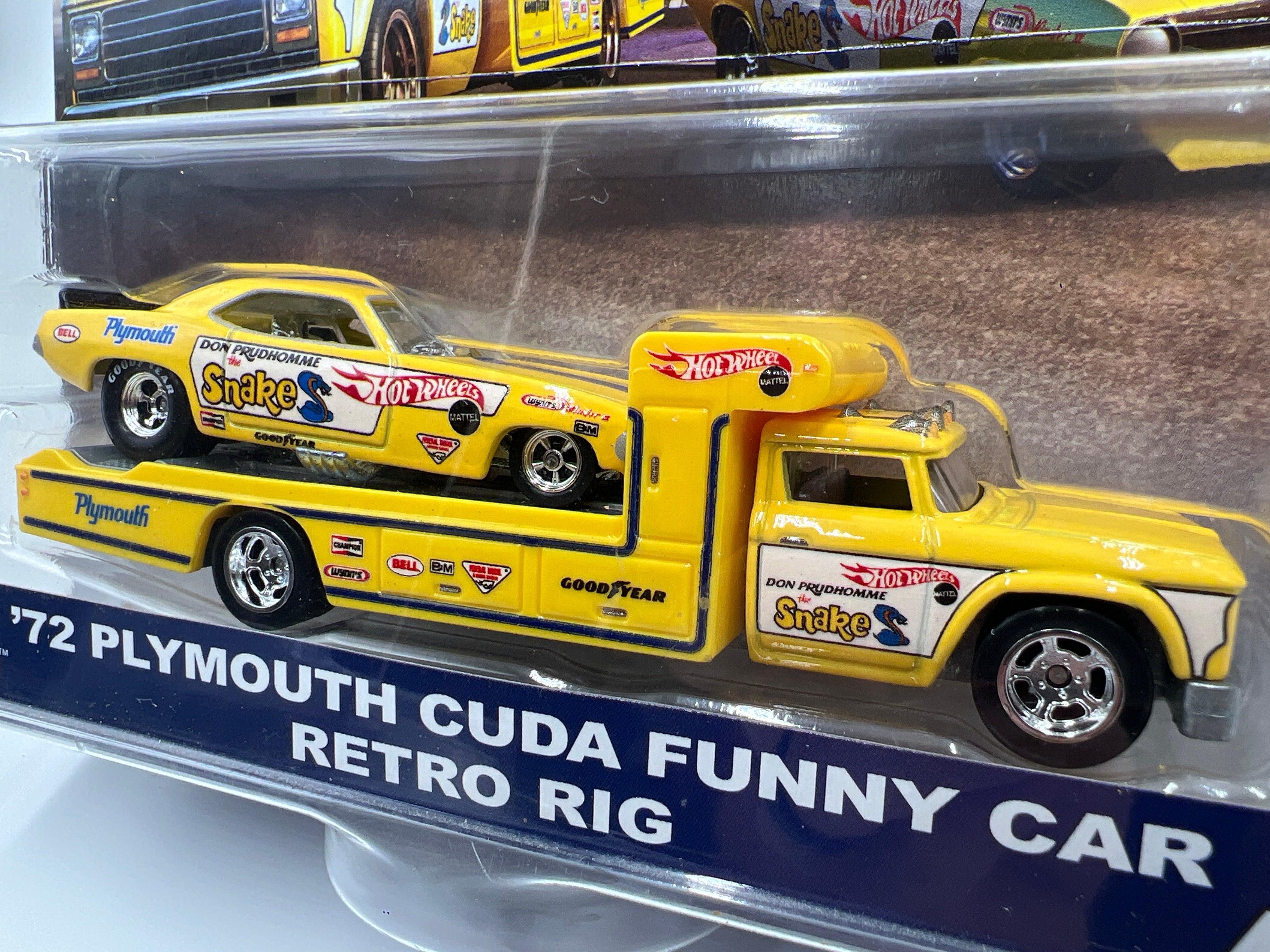 Hot Wheels Car Culture Team Transport #4 72 Plymouth Cuda Funny