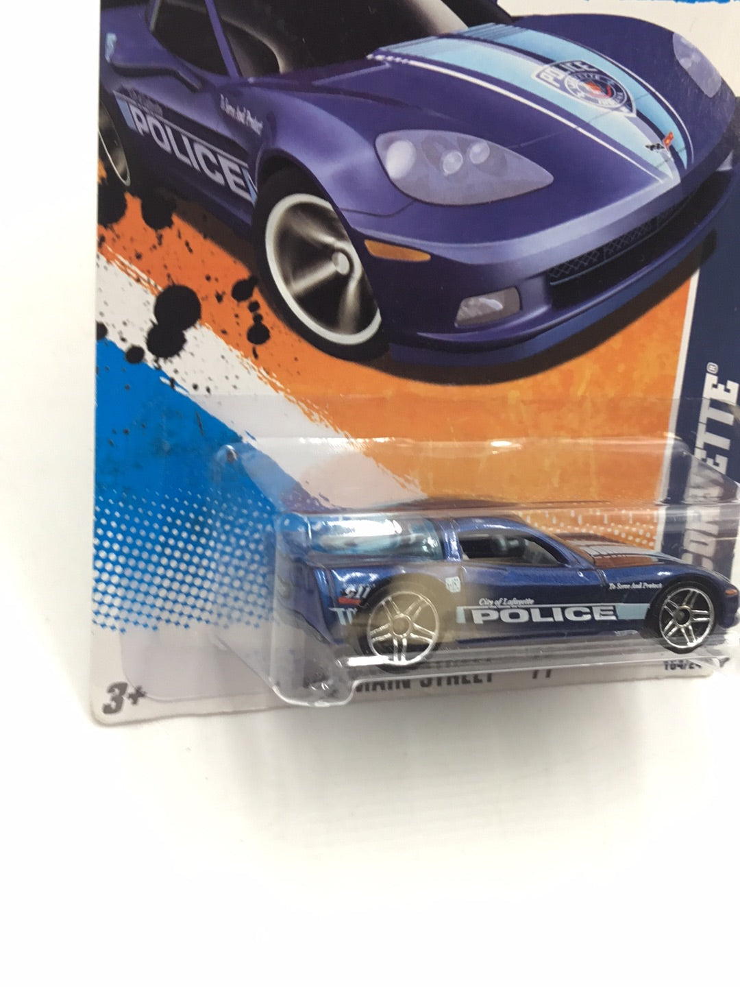 2011 Hot Wheels #164 C6 Corvette (Blue) FF4