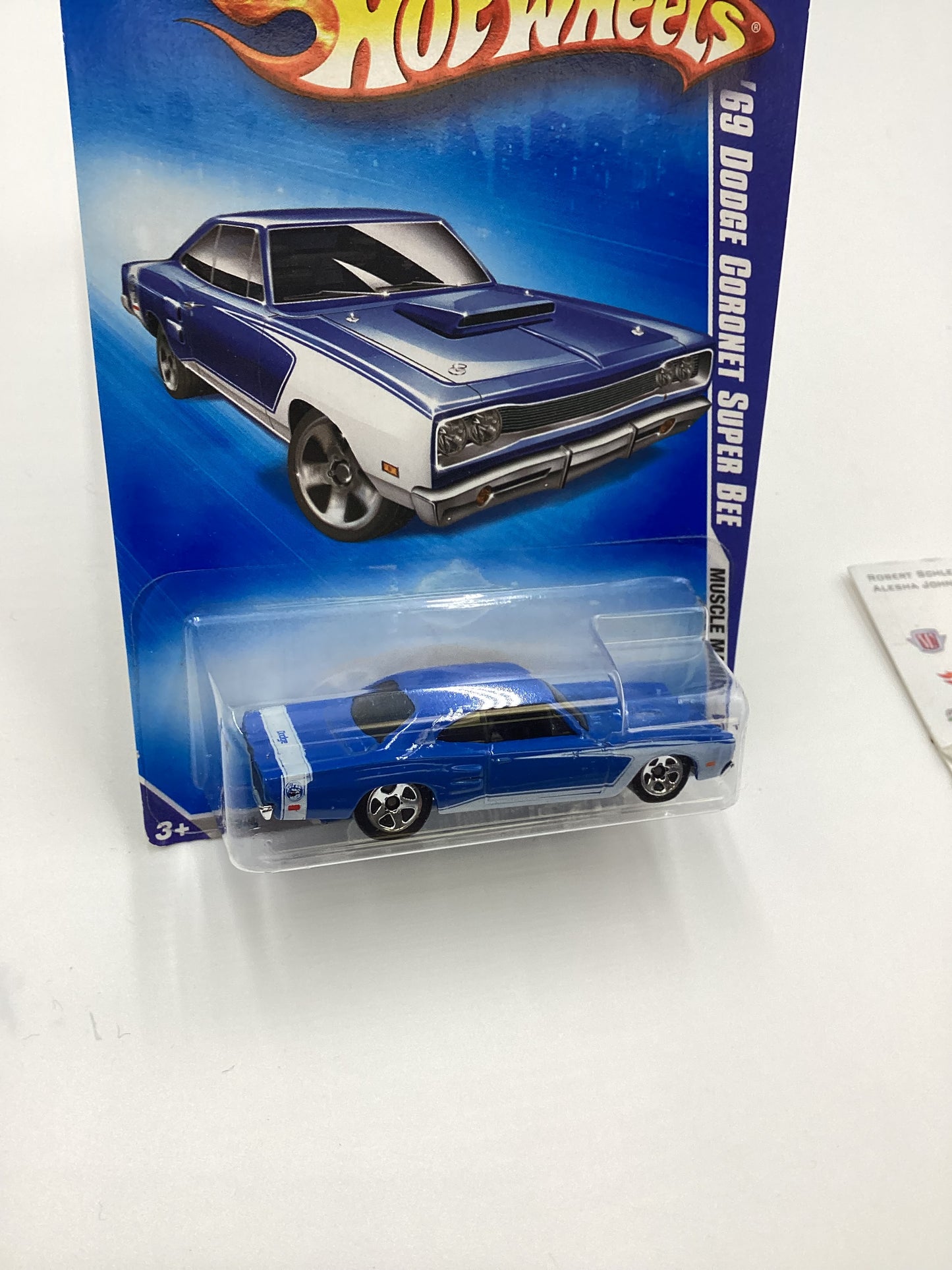 2009 Hot Wheels #083 69 Dodge Coronet Super Bee Blue 59C