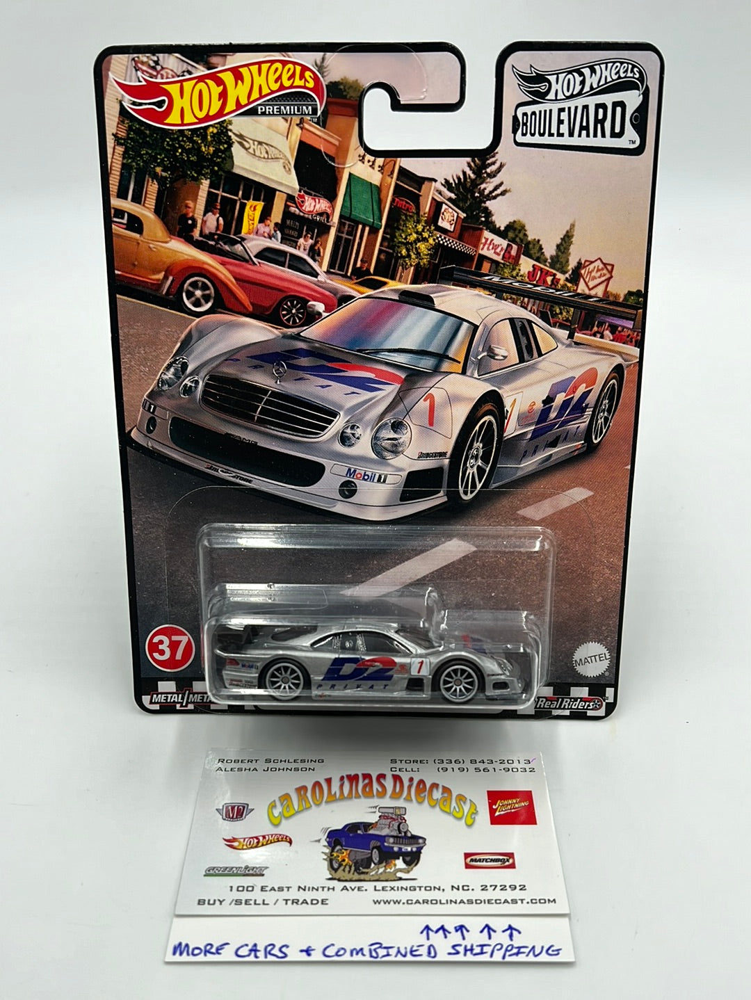 Hot Wheels Premium Boulevard #37 1997 Mercedes Benz CLK GTR