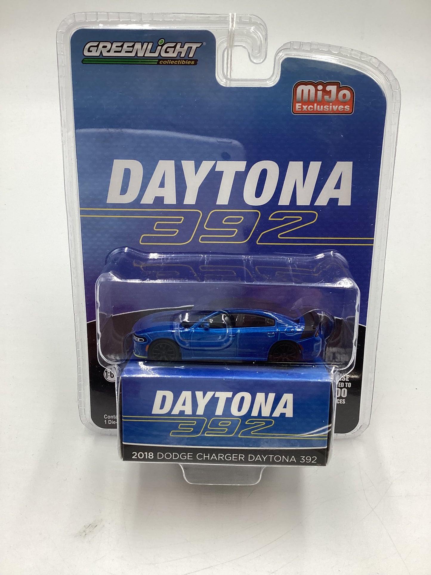 Greenlight GL Mijo Exclusives 1/3300 Dodge Charger Daytona 392 Blue 181A