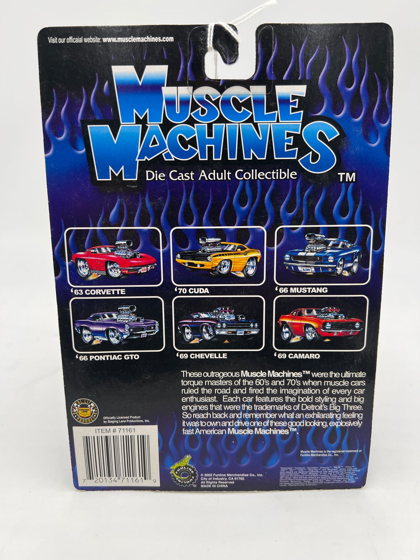 Muscle Machines 62 Bubble Top American Flag 02-75 222D