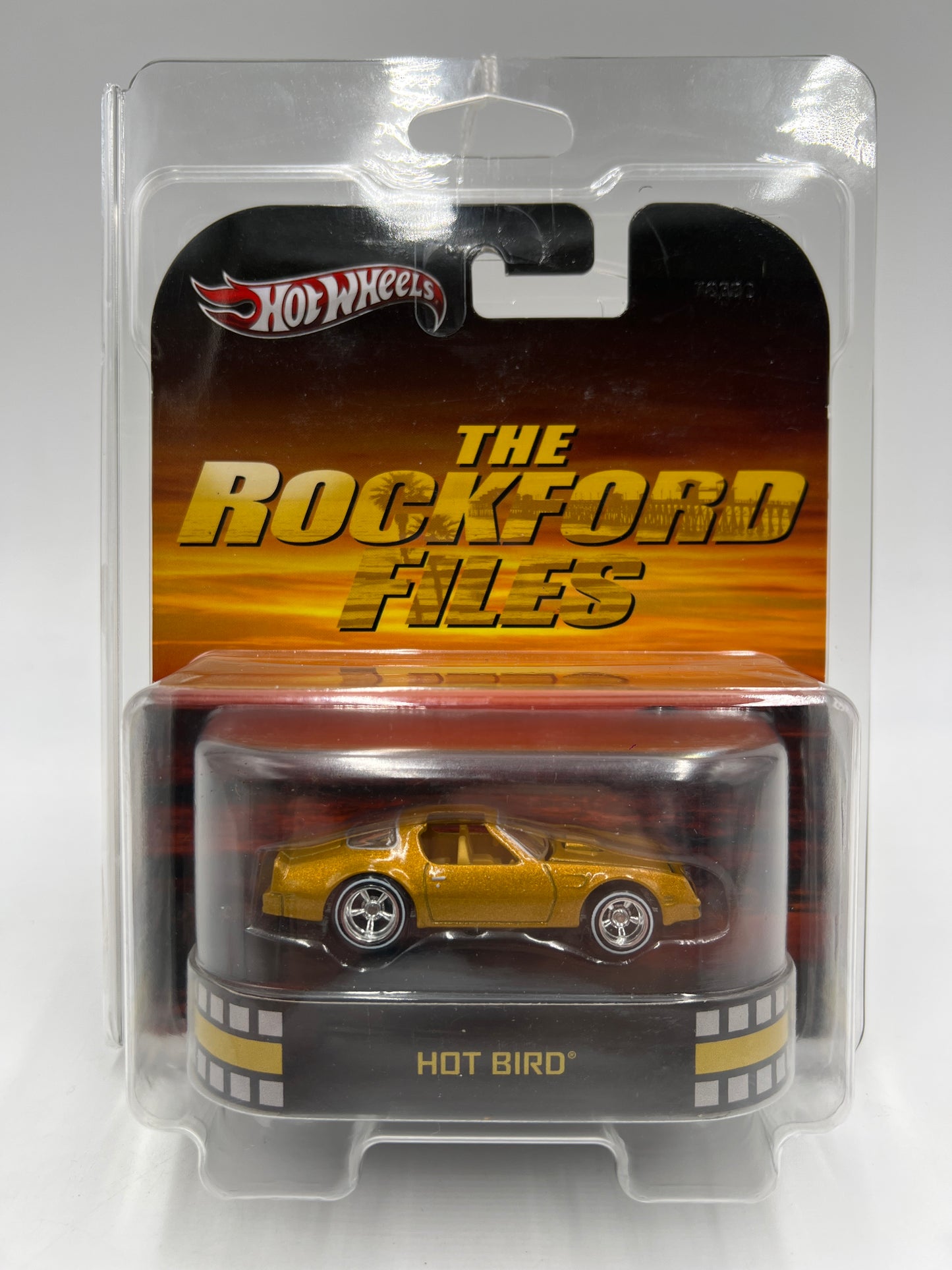 Hot Wheels Premium Retro Entertainment The Rockford Files Hot Bird Gold W/Protector