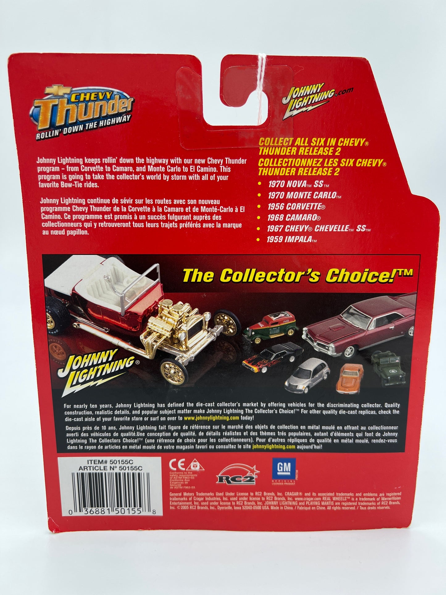 Johnny Lightning White Lightning Chase Chevy Thunder #13 1970 Chevy Nova SS Black