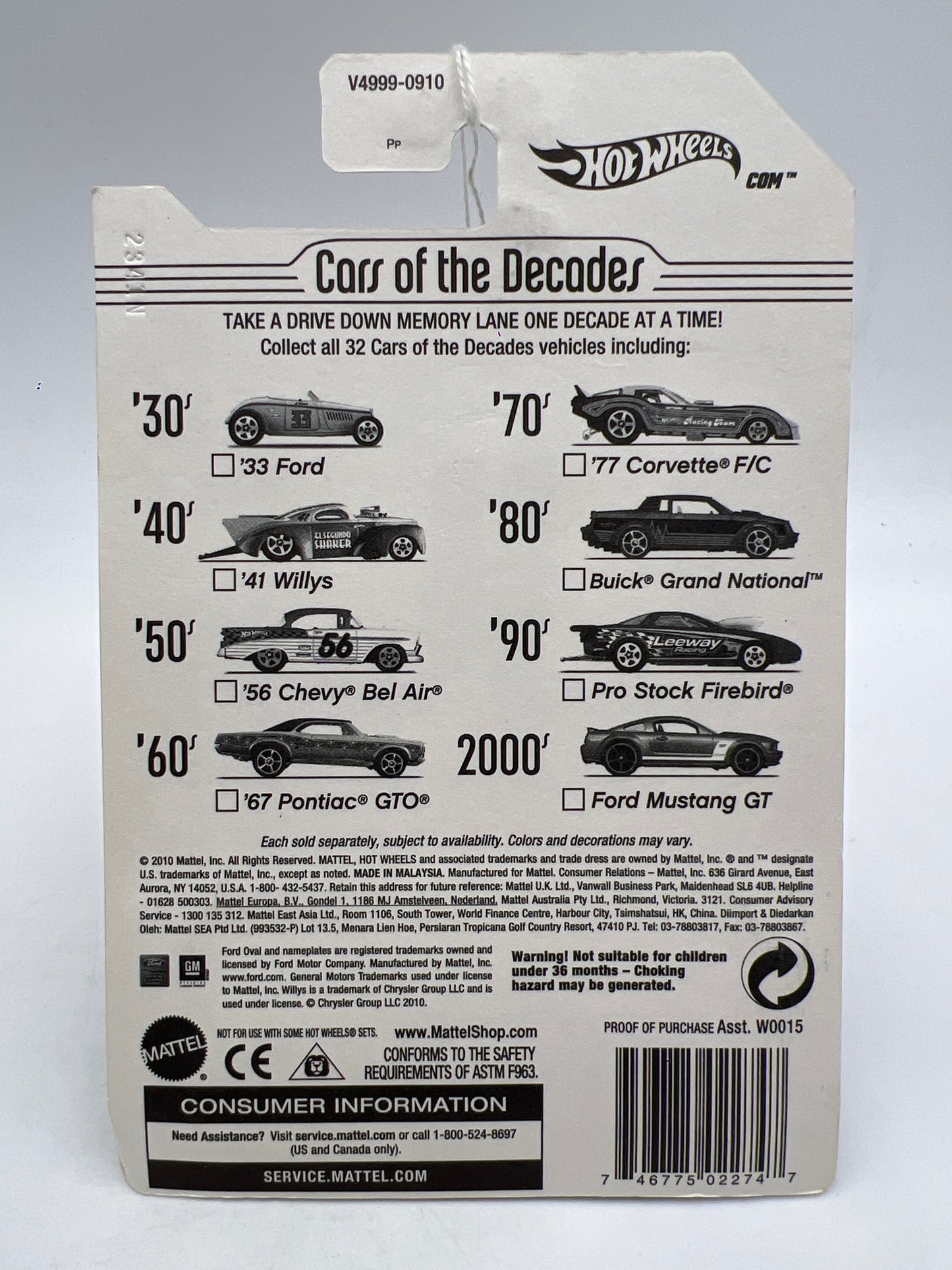 Hot Wheels Cars of the Decades The 00s #29 Ford Mustang GT