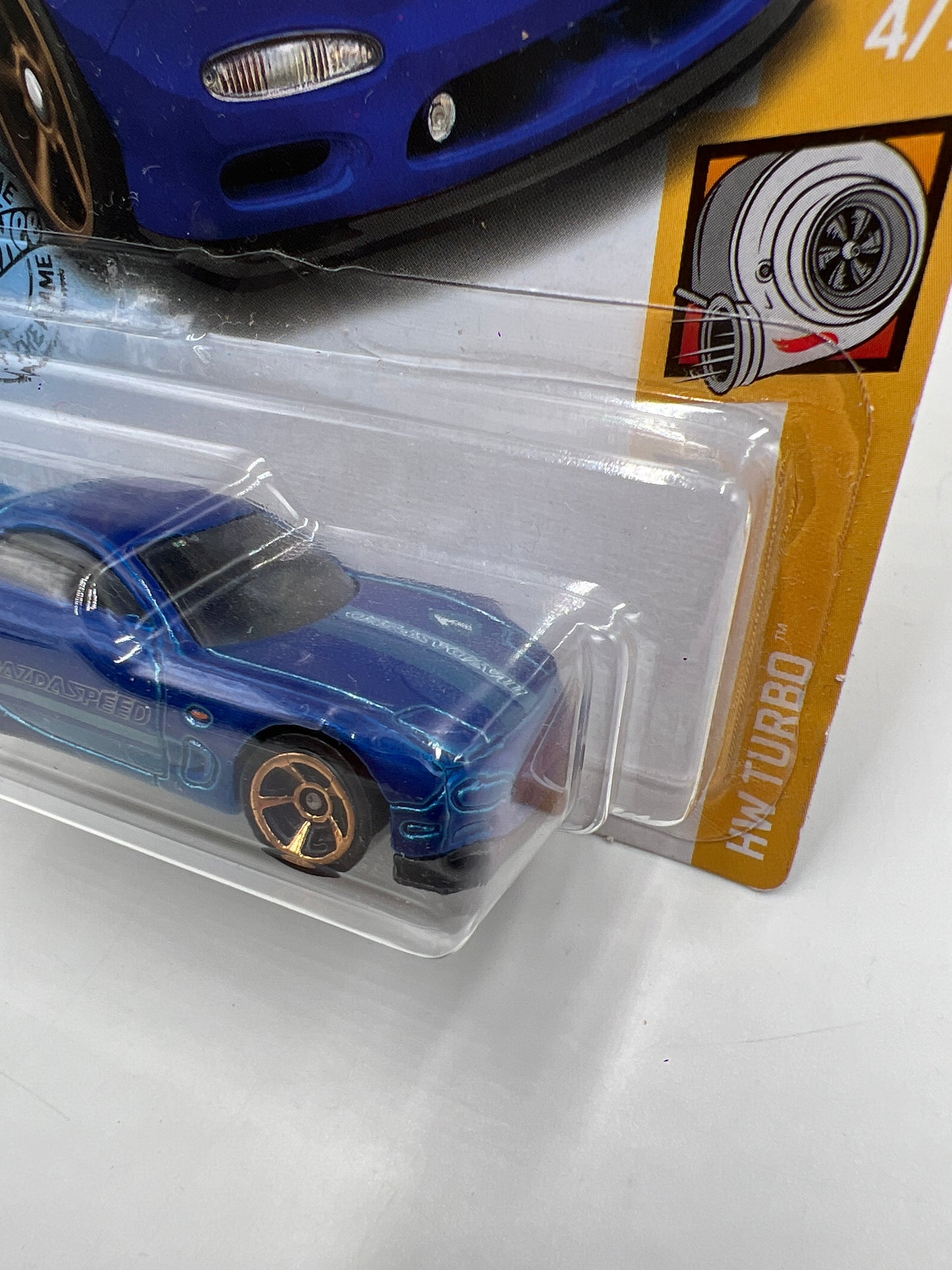 2020 Hot Wheels Turbo #43 95 Mazda RX-7 Blue 84E