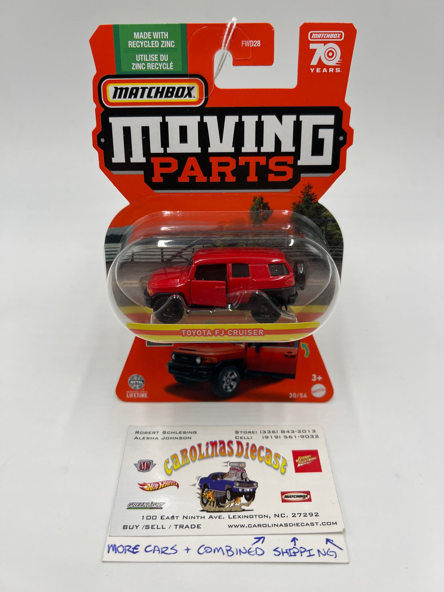 Matchbox Moving Parts #30 Toyota FJ Cruiser Red 163B