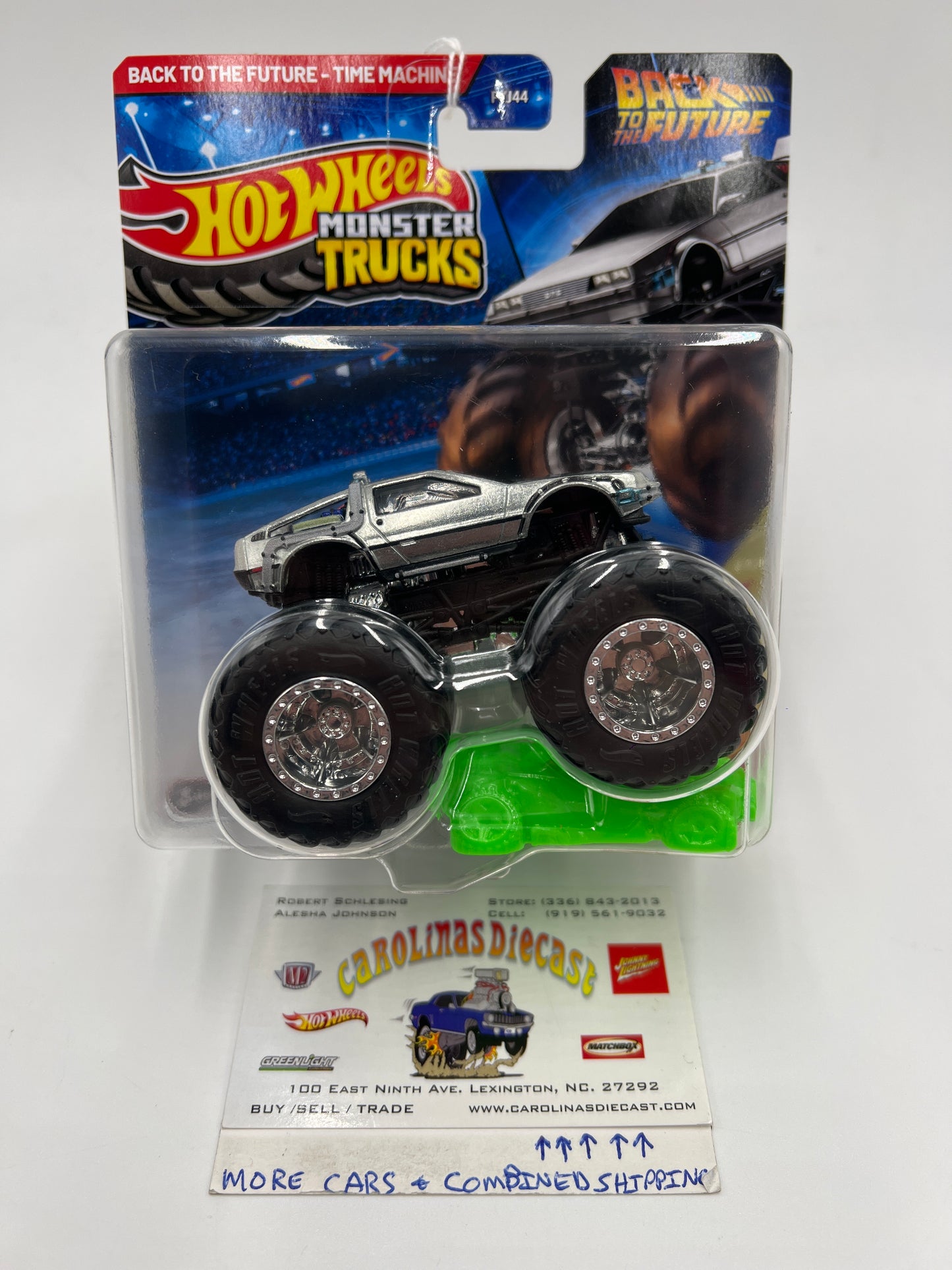 2025 Hot Wheels Monster Trucks BTTF Back To The Future Time Machine 133E