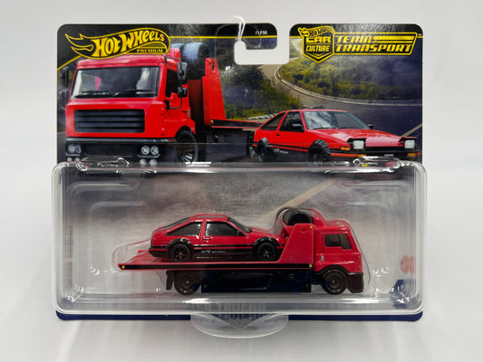 2025 Hot Wheels Car Culture Team Transport #84 Toyota AE86 Sprinter Trueno & Fleet Street 280C