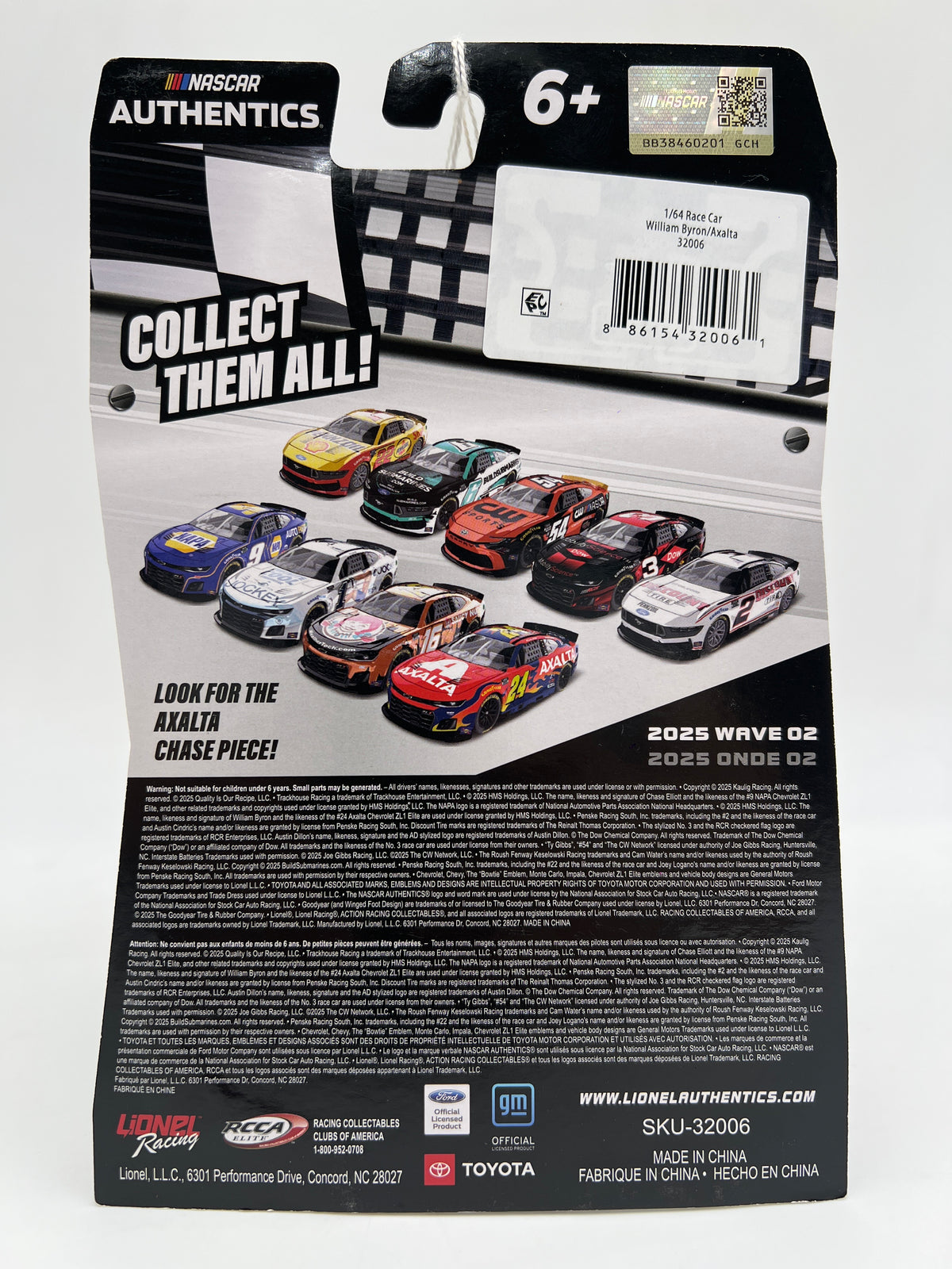 2025 Nascar Authentics Wave 2 Liquid Color CHASE William Byron #24 Axalta 2