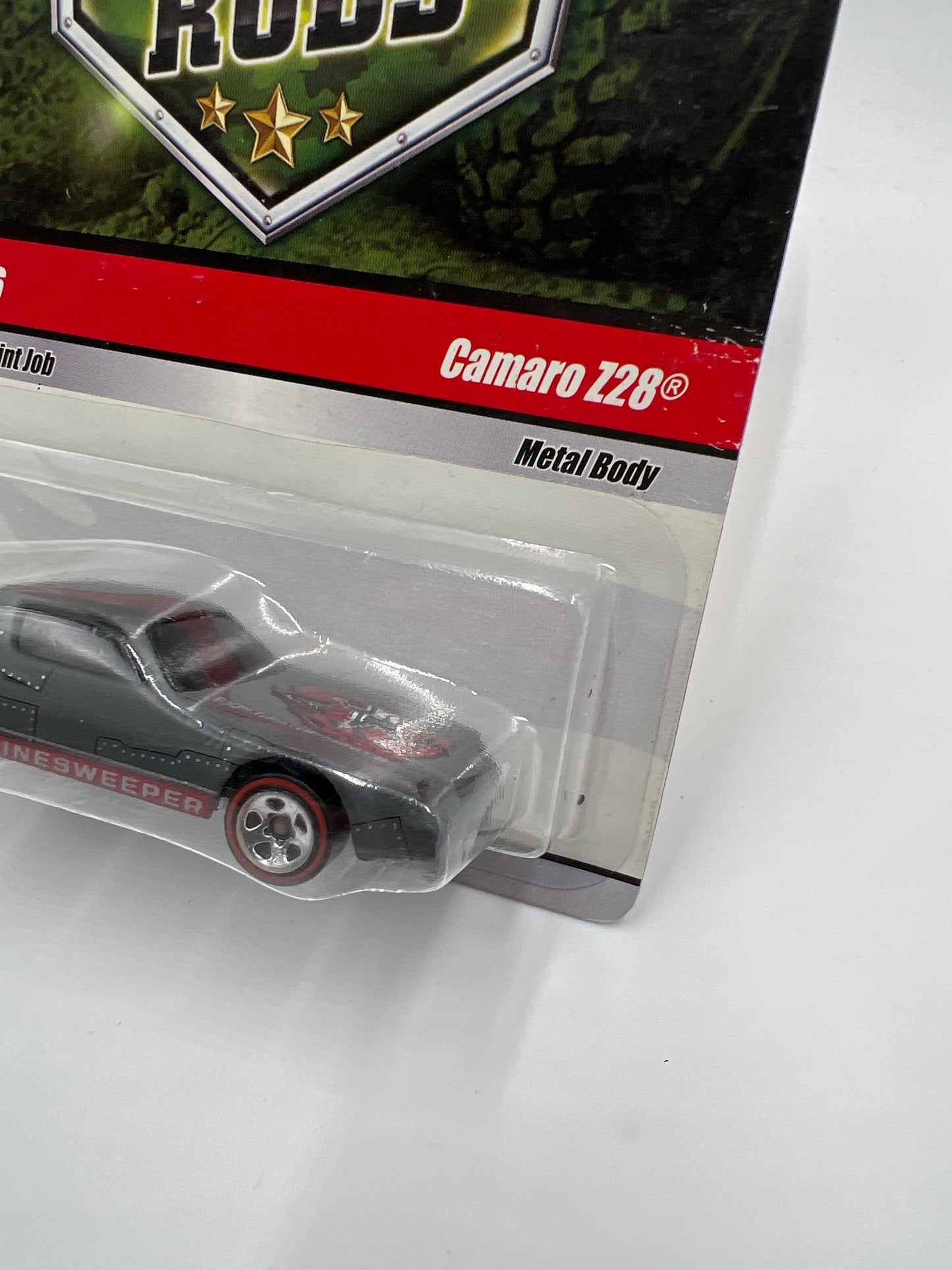 Hot Wheels Military Rods #3 Camaro Z28 Gray W/Protector