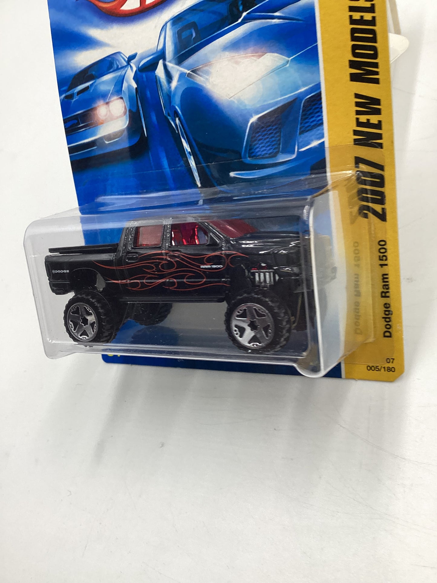 2007 Hot Wheels New Models #5 Dodge Ram 1500 Black 39B