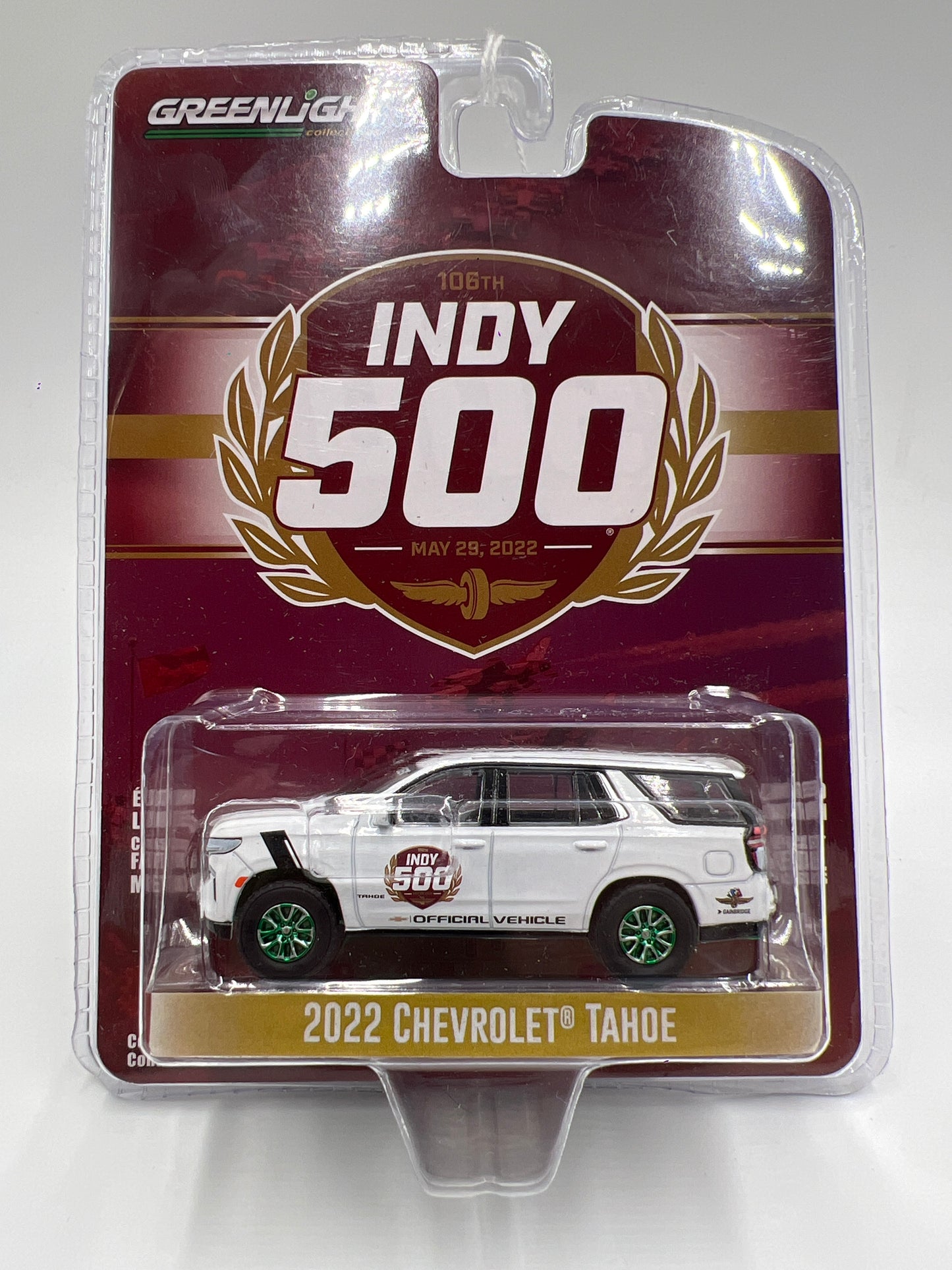 Greenlight 106th Indy 500 CHASE 2022 Chevrolet Tahoe White