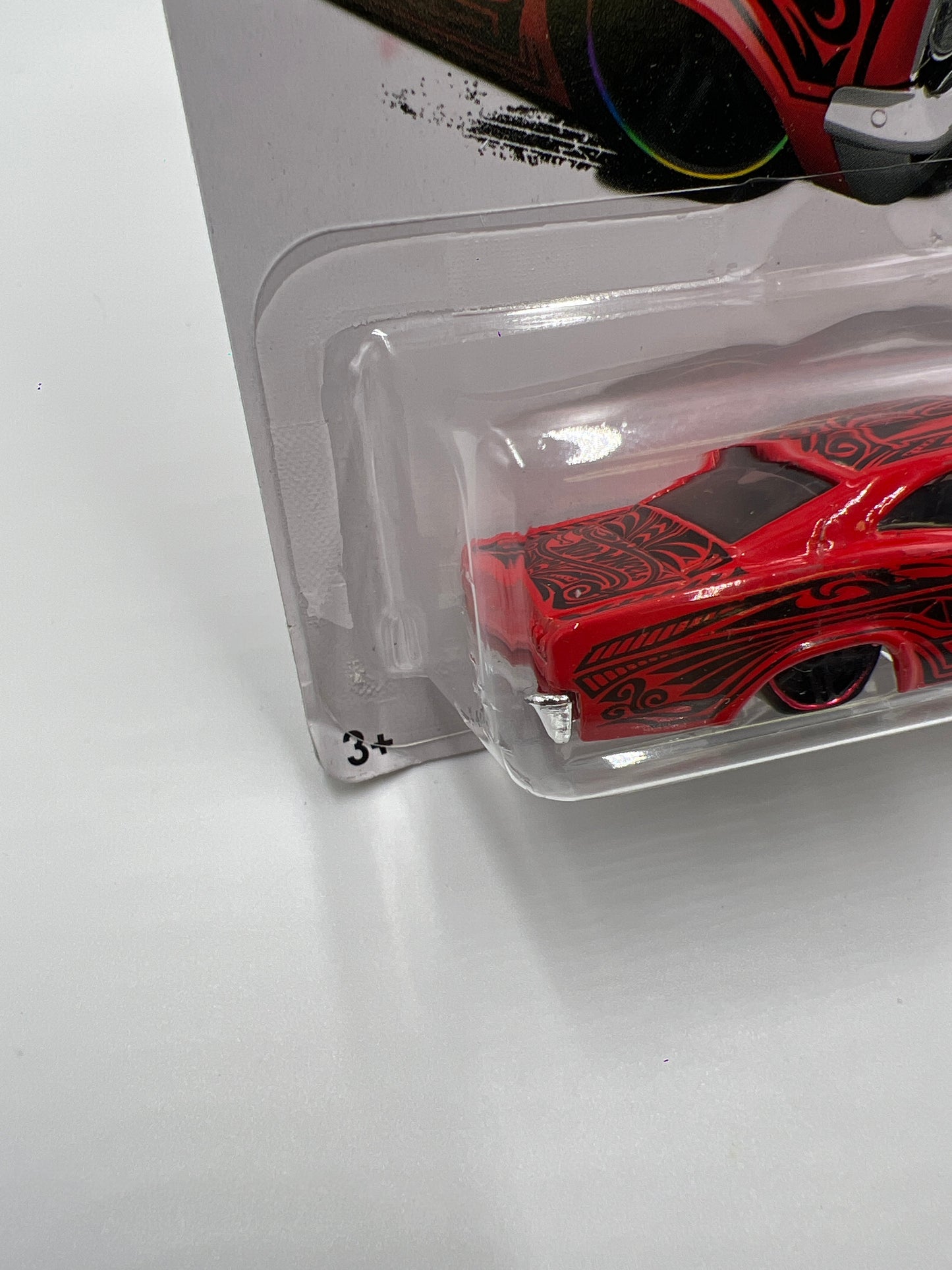 2016 Hot Wheels Art Cars #191 65 Chevy Impala Red Cracked Blister 10i