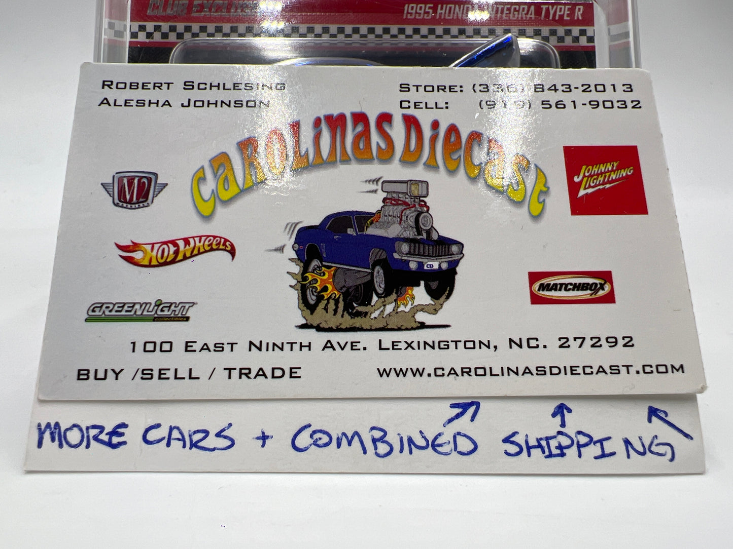 2025 Hot Wheels RLC Club Exclusive 1995 Honda Integra Type R Blue W/Patch & Pin and Protector