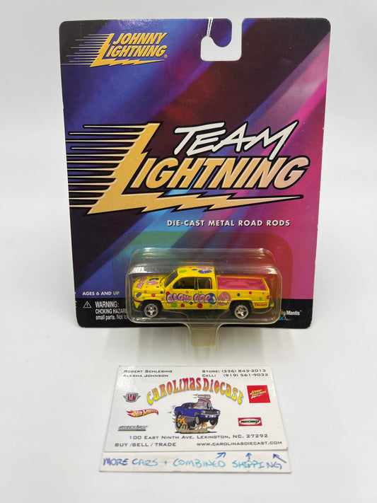 Johnny Lightning Team Lightning Blow Pop 1996 Dodge Ram Yellow 221G