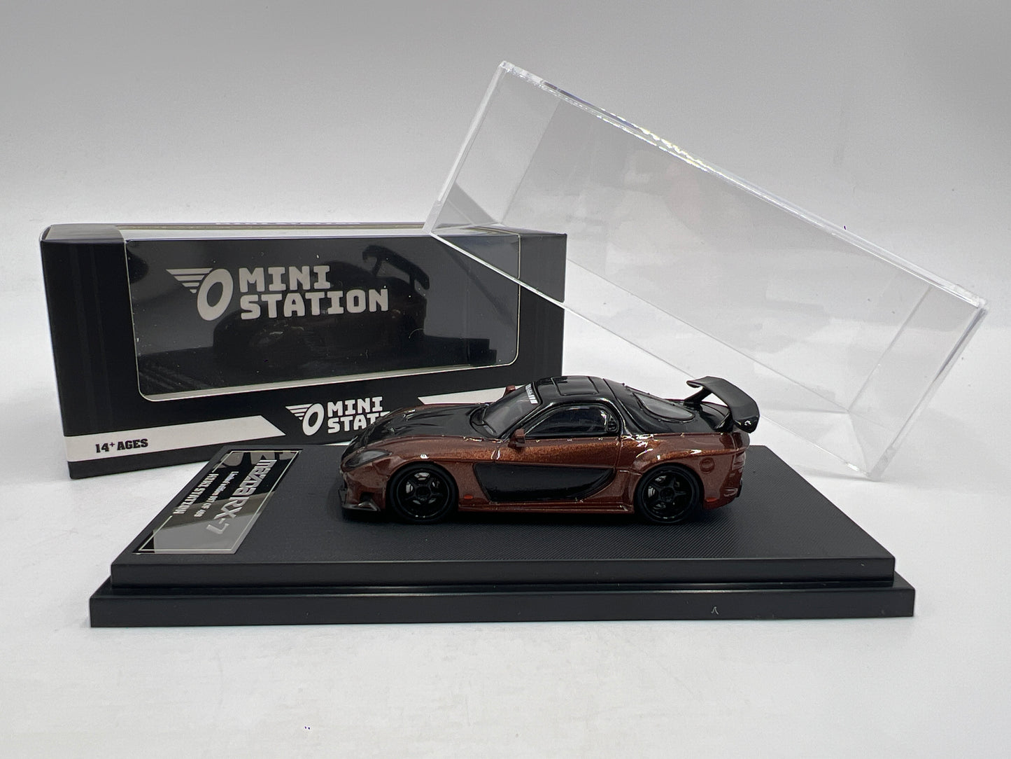 Mini Station 1/64 #97/499 VeilSide Mazda RX-7 Brown/Black