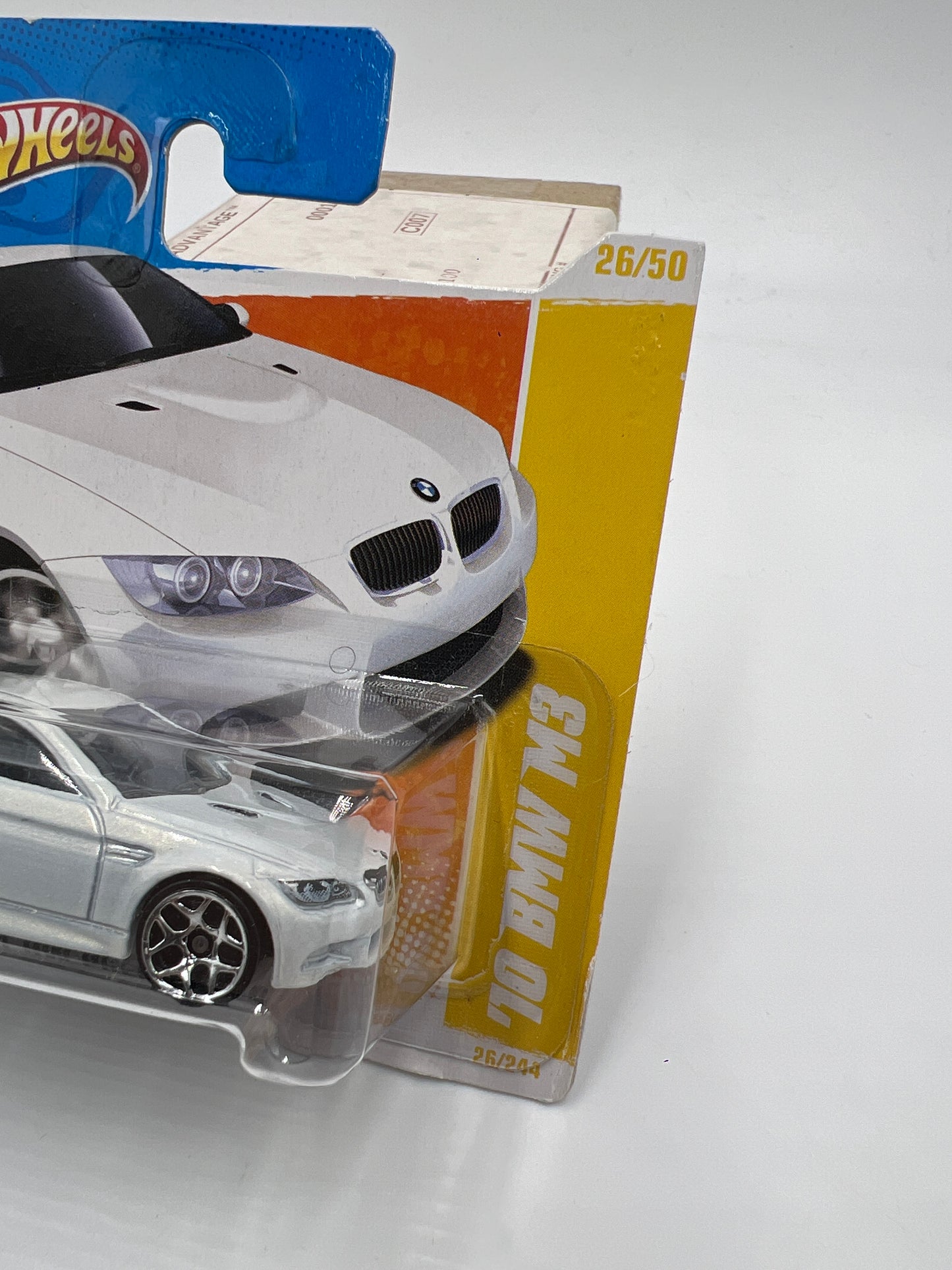 2011 HW Premiere #26 10 BMW M3 White Short Card W/Protector